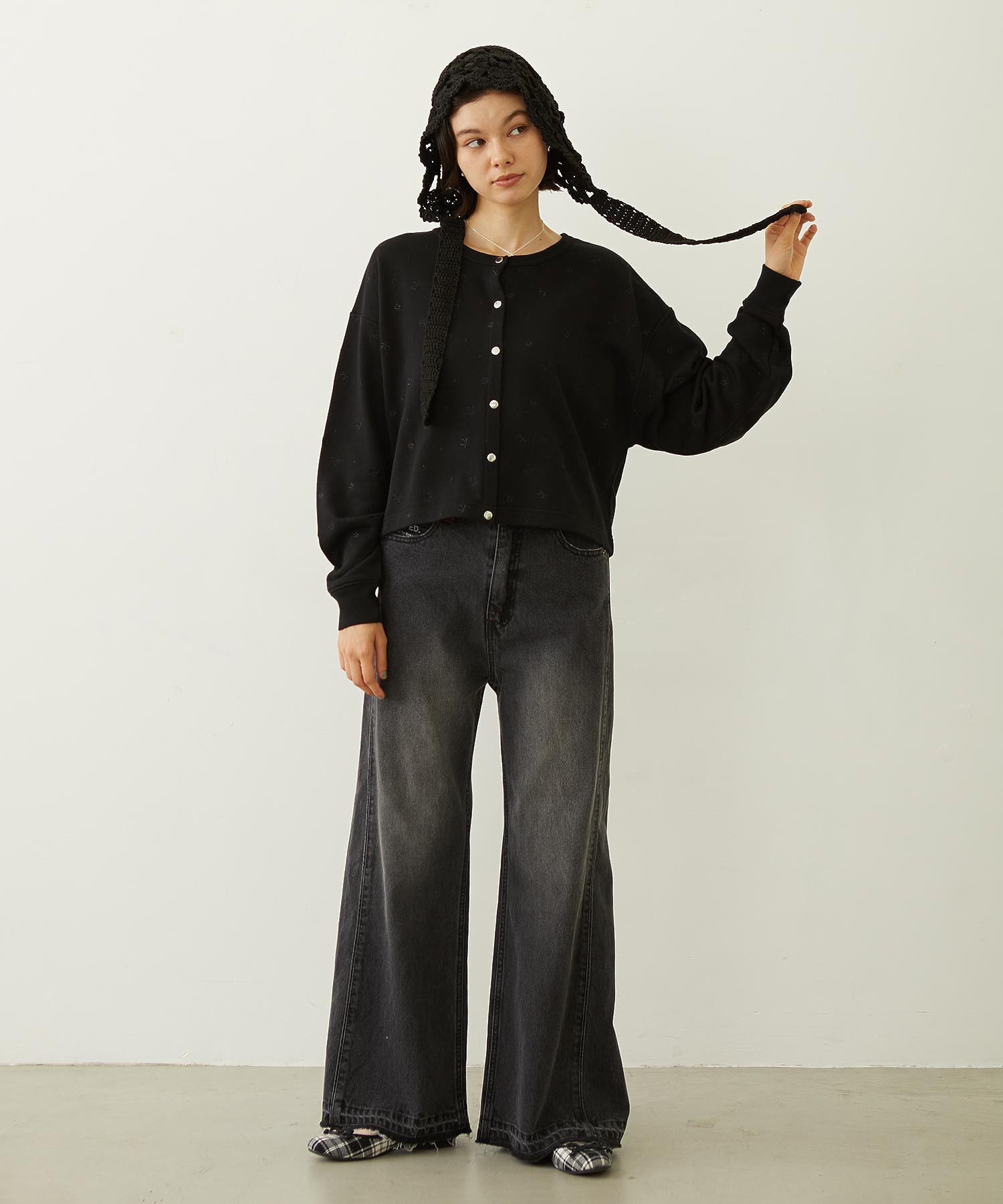 EMBROIDERY SWEAT JACKET