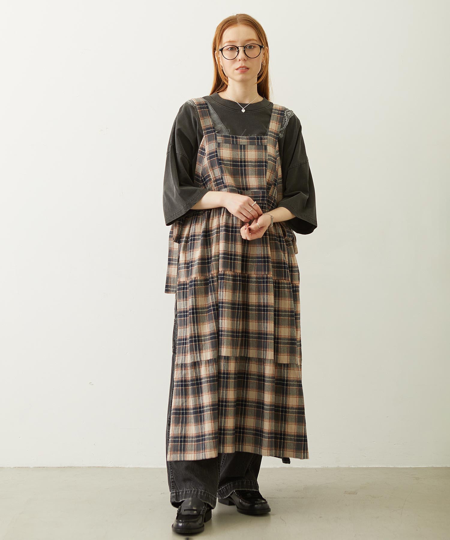 APRON TIERED DRESS