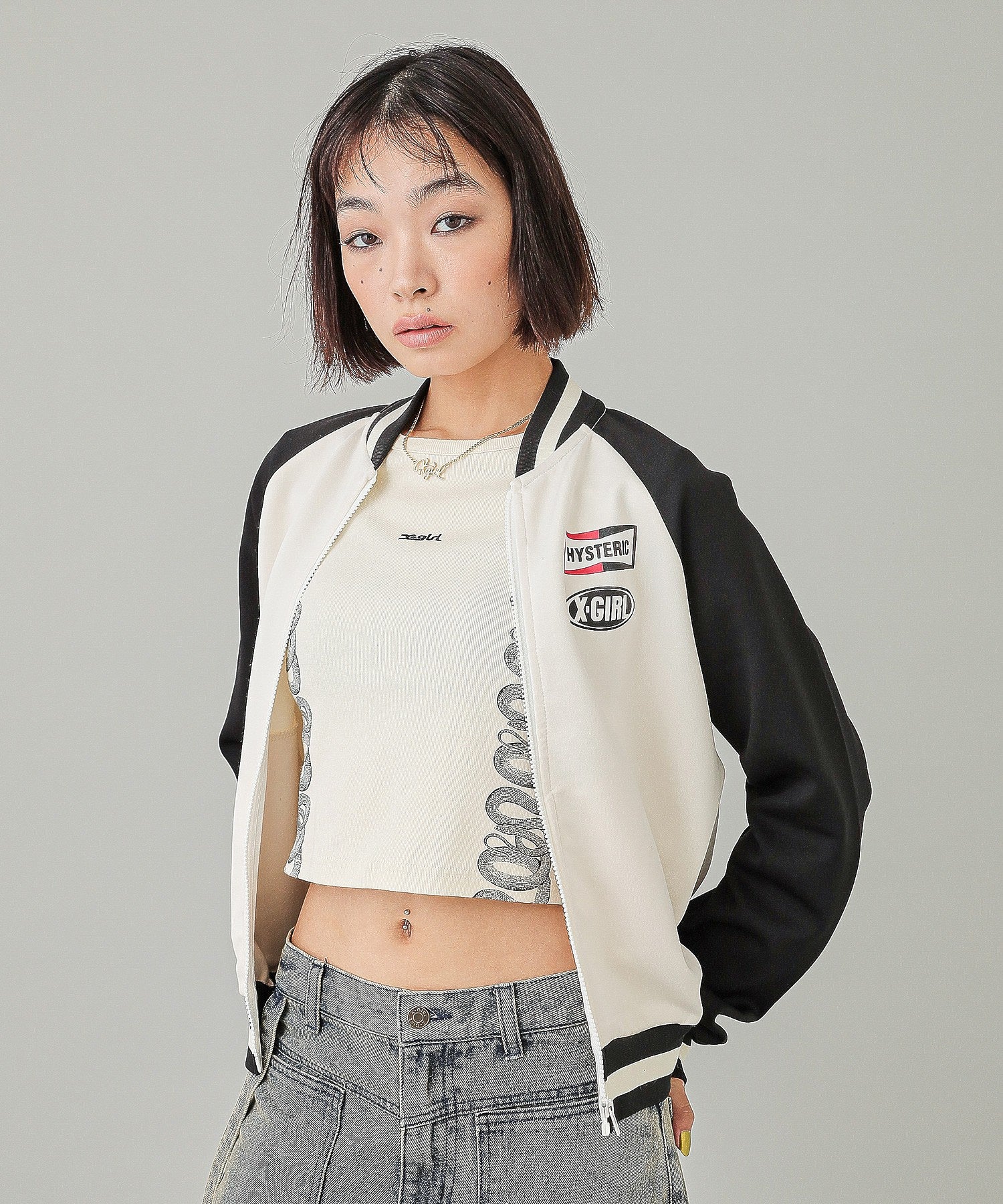 X-girl x HYSTERIC GLAMOUR TRACK JACKET