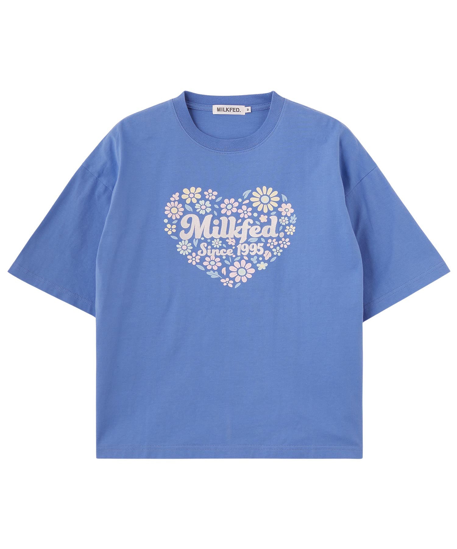 HEART FLOWER EMBROIDERY S/S TEE