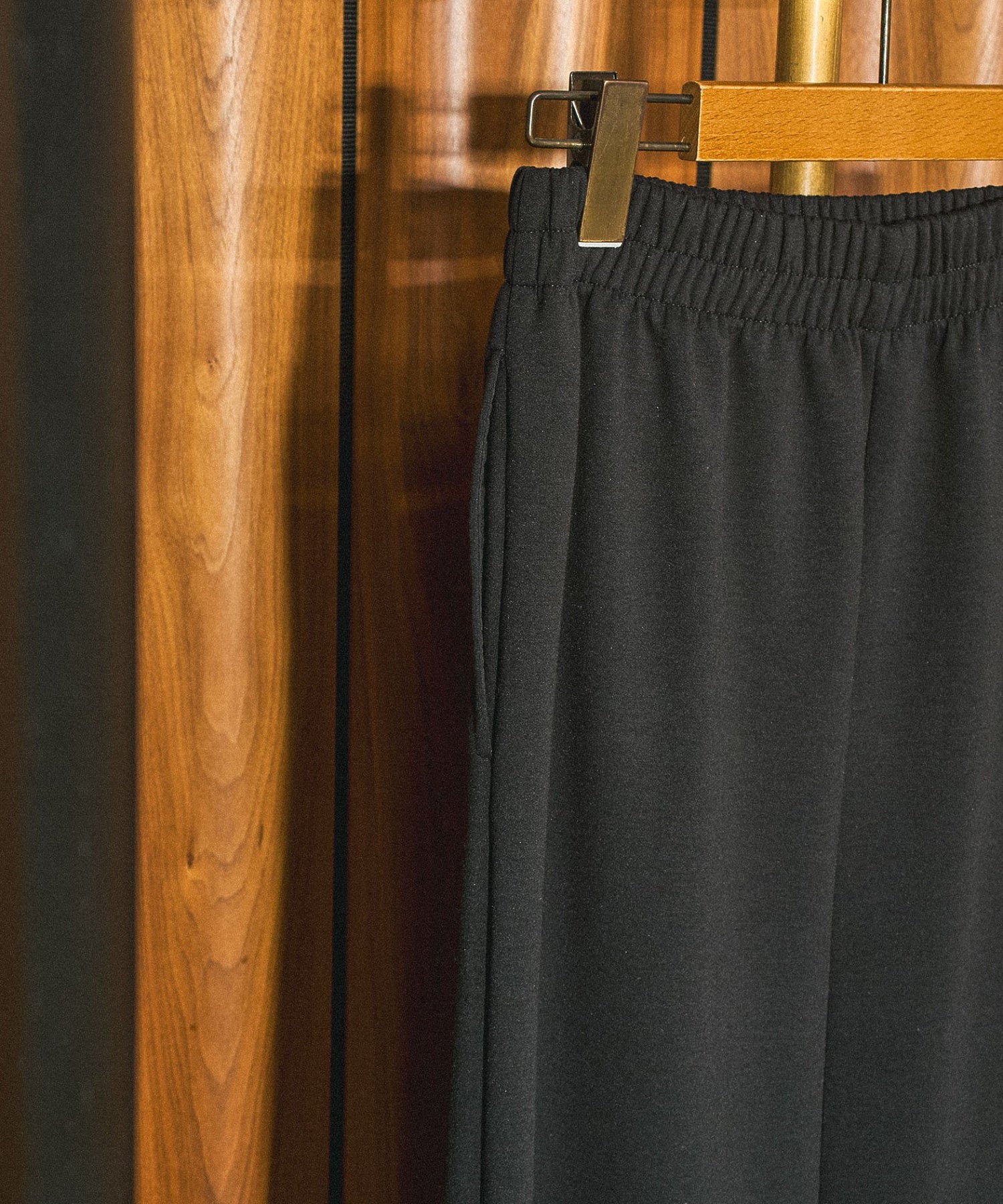 MIXED FABRIC TOP AND SKIRT SET