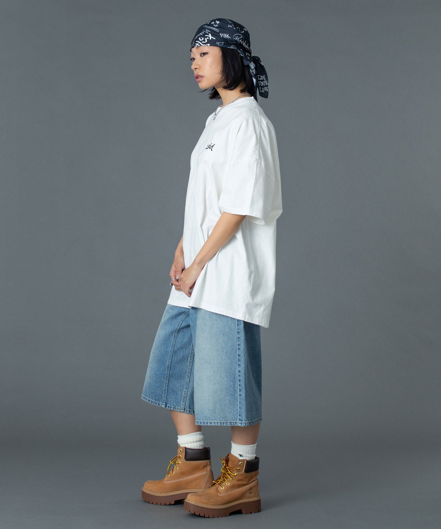 LEOPARD BOX LOGO S/S BIG TEE DRESS