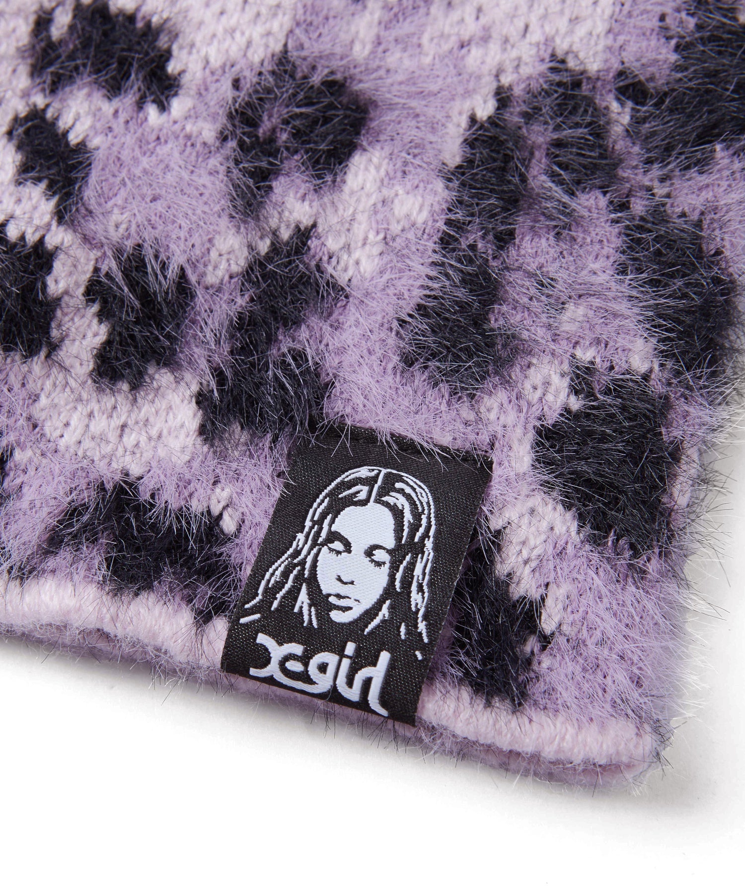 LEOPARD SHAGGY JACQUARD BEANIE