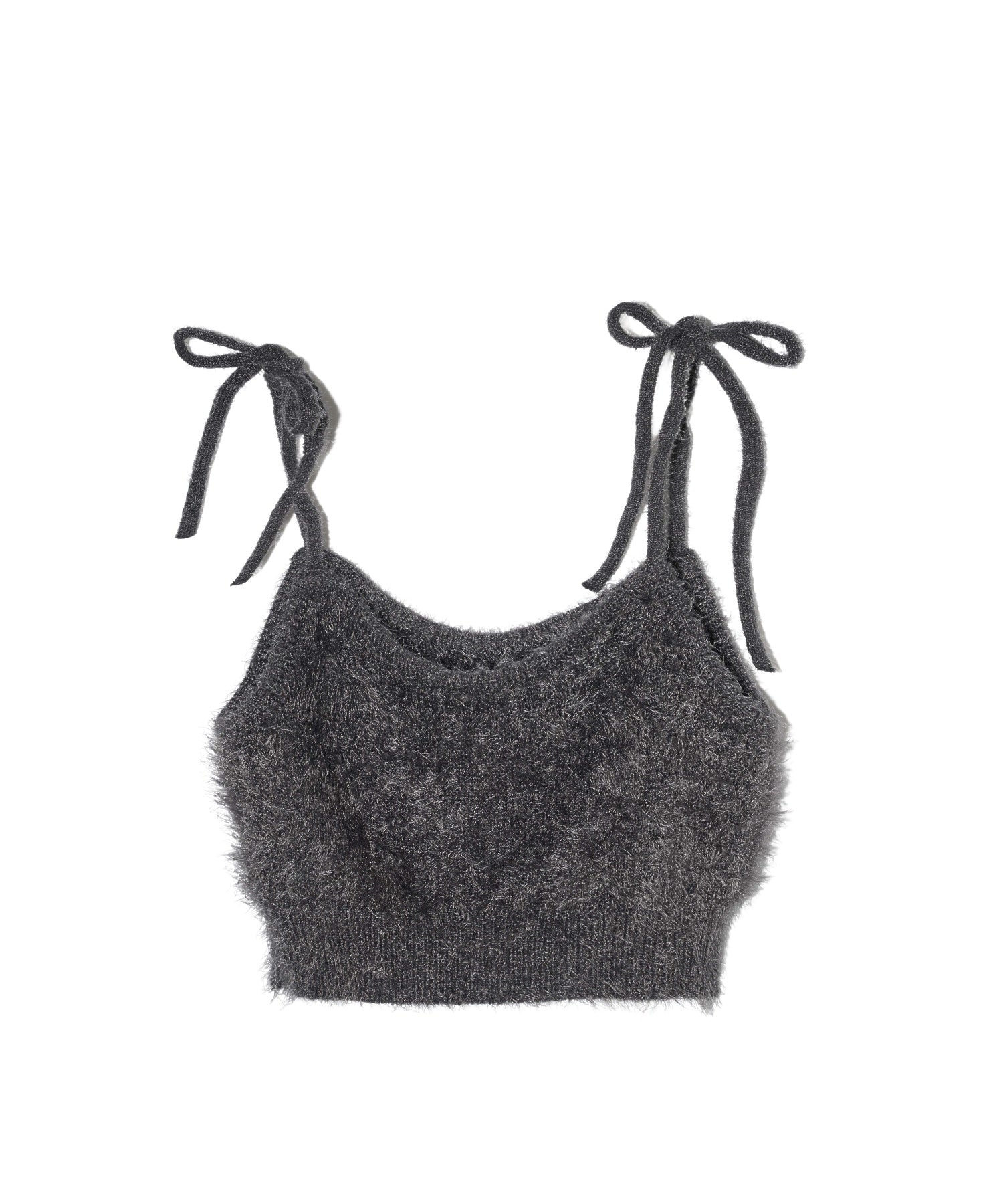 SHAGGY NECK RIBBON CAMISOLE