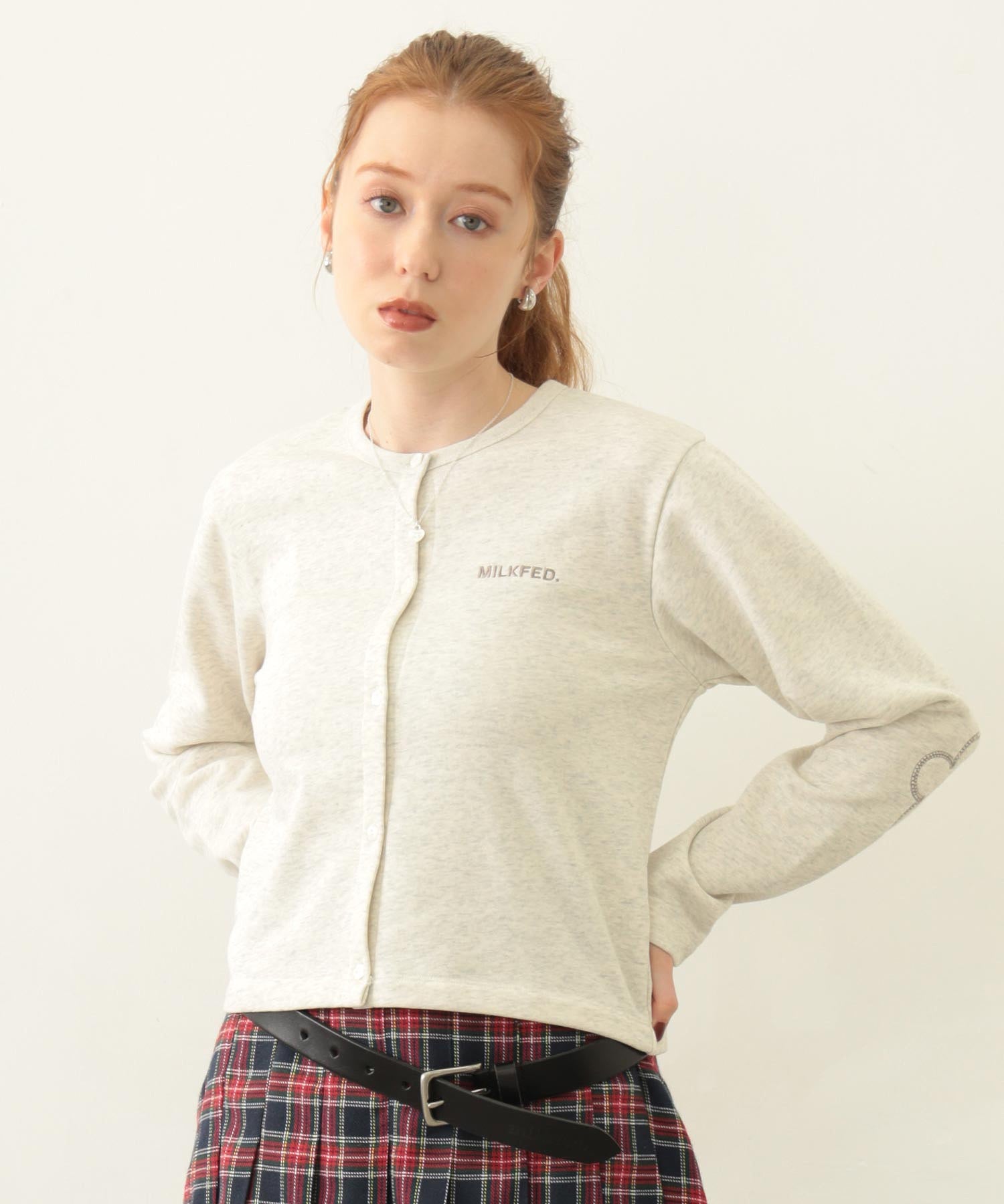 FLOWER ELBOW CARDIGAN