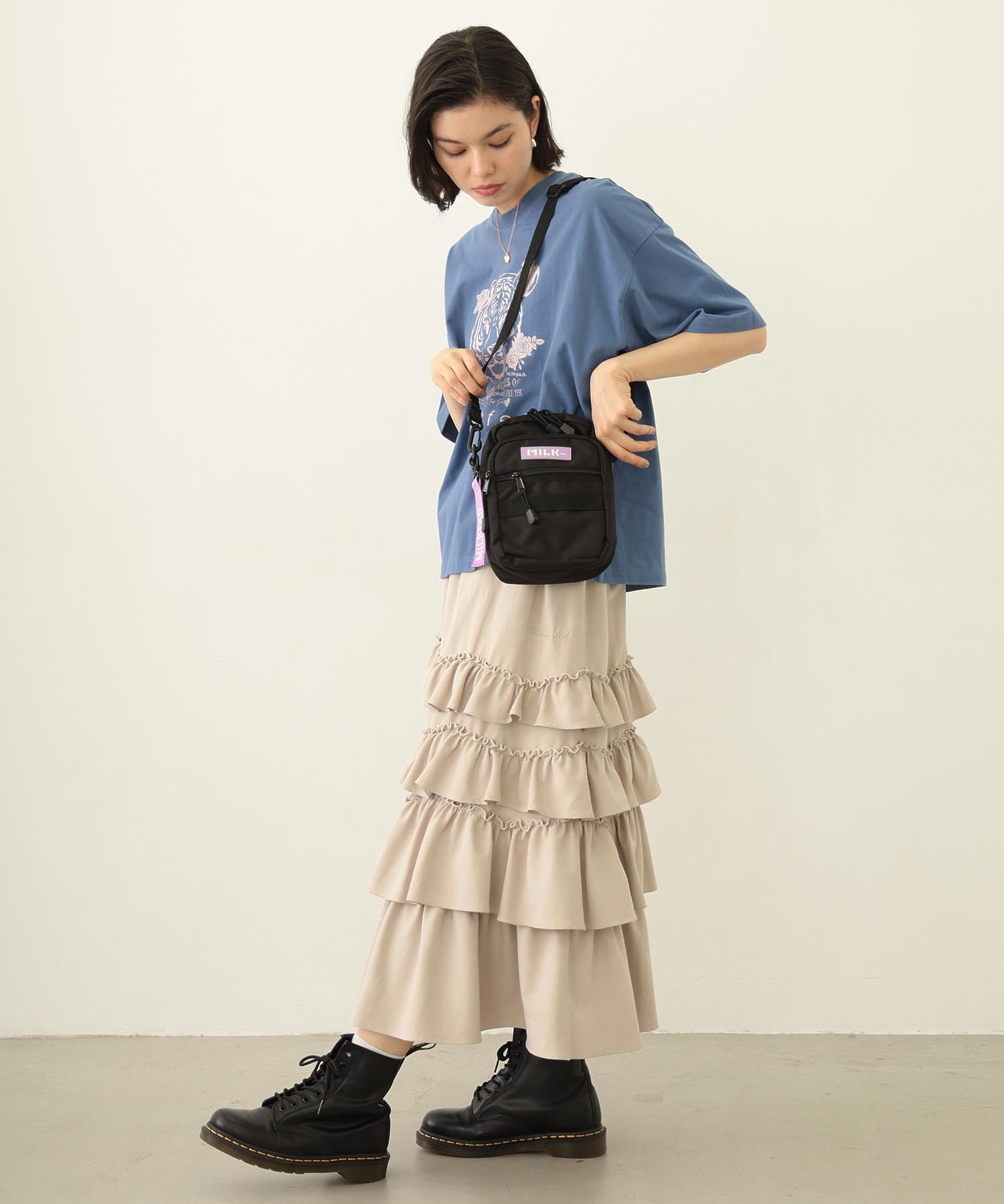 ACTIVE FRONT POCKET MOLLE SHOULDER BAG MILKFED.