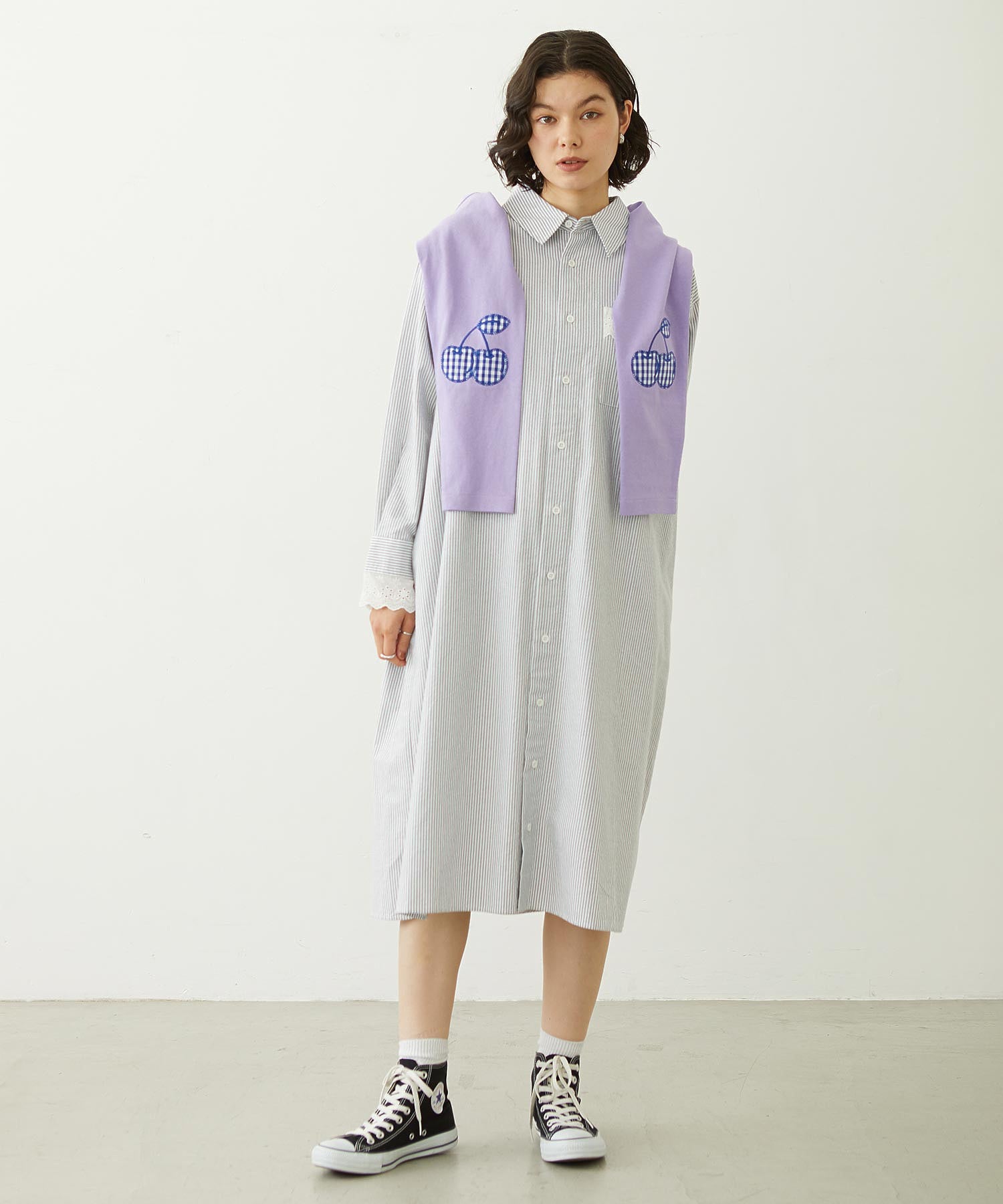 CHERRY ELBOW CARDIGAN
