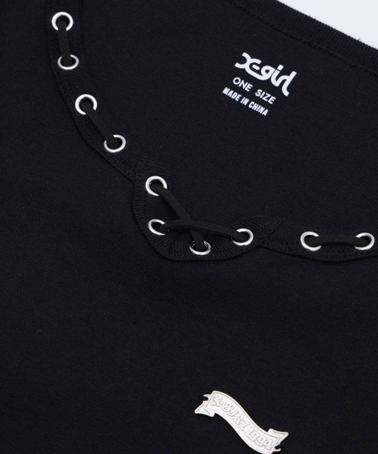 STRING COLLAR L/S COMPACT TOP