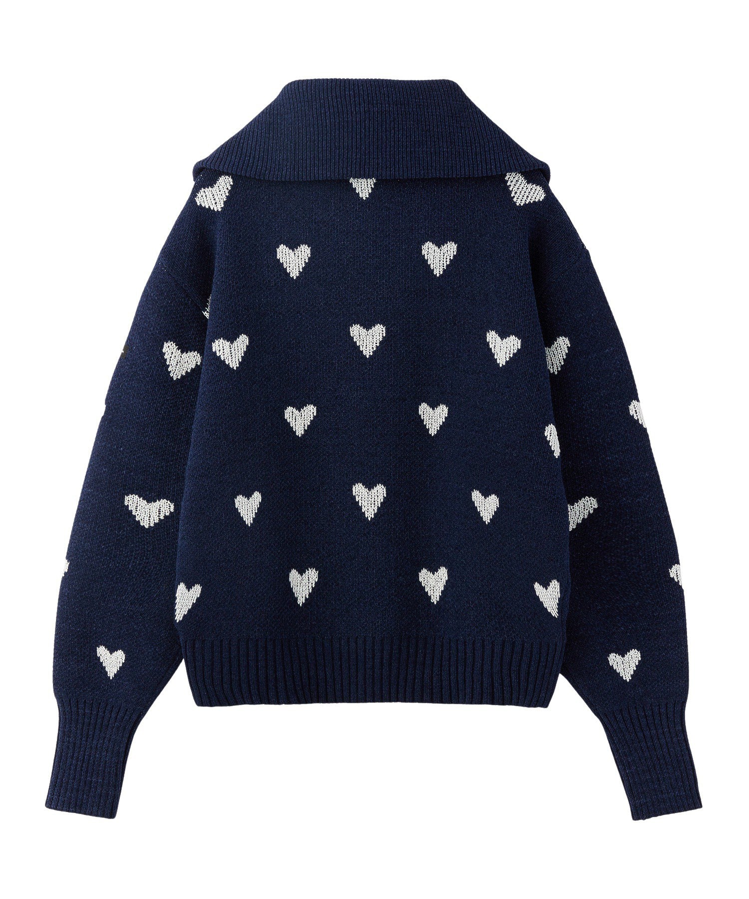 HEART JACQUARD KNIT TOP