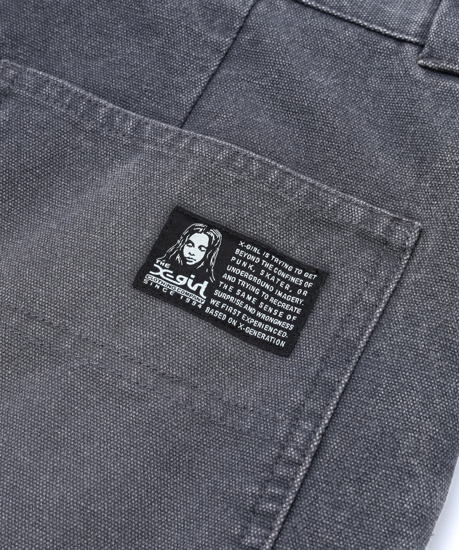 FADED 2WAY WIDE LEG WORK PANTS