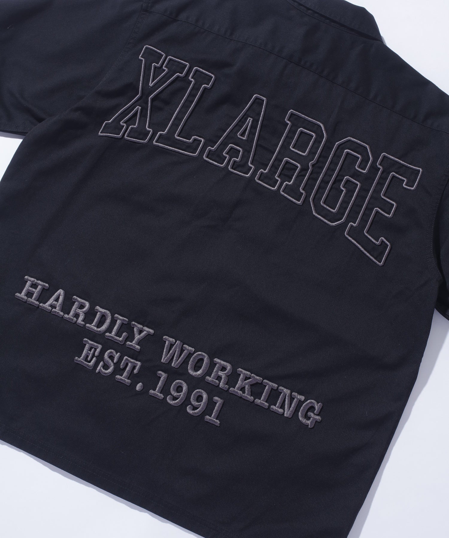 ZIP UP S/S WORK SHIRT