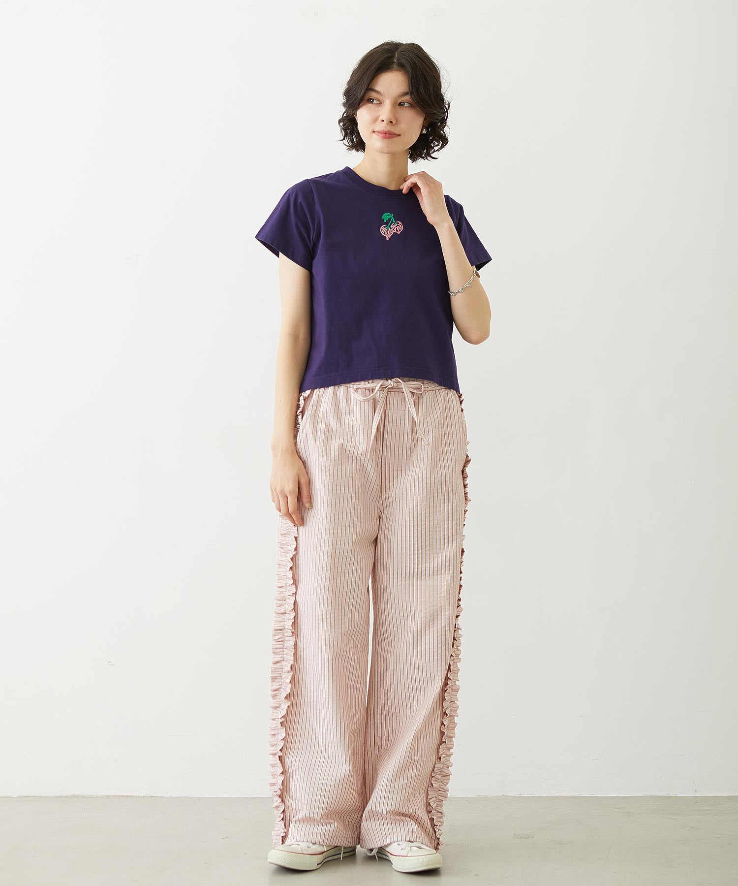 MINI MELTY GLITTER CHERRY COMPACT S/S TEE