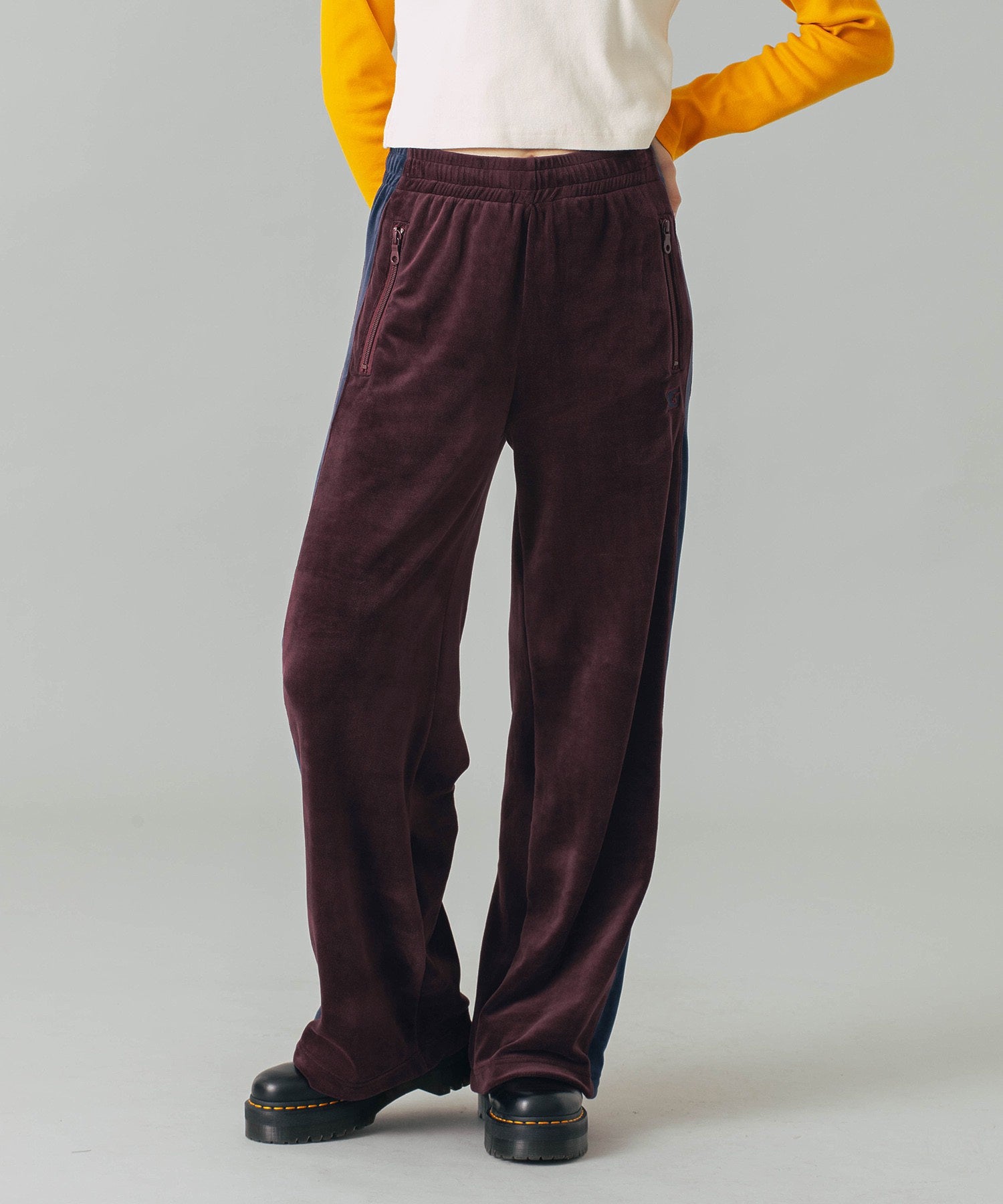 VELOUR TRACK PANTS