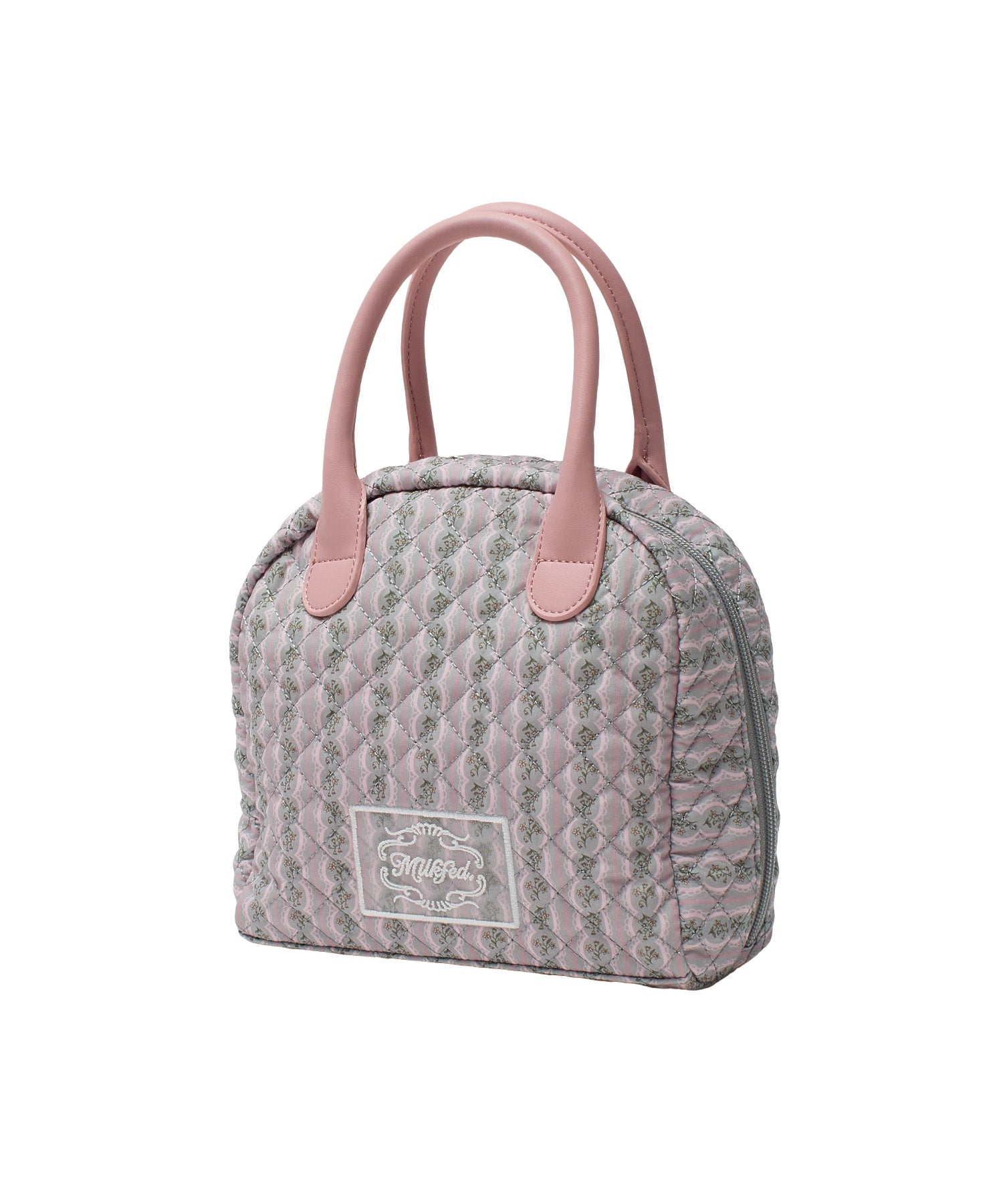 STRIPED FLOWER QUILTED BAG