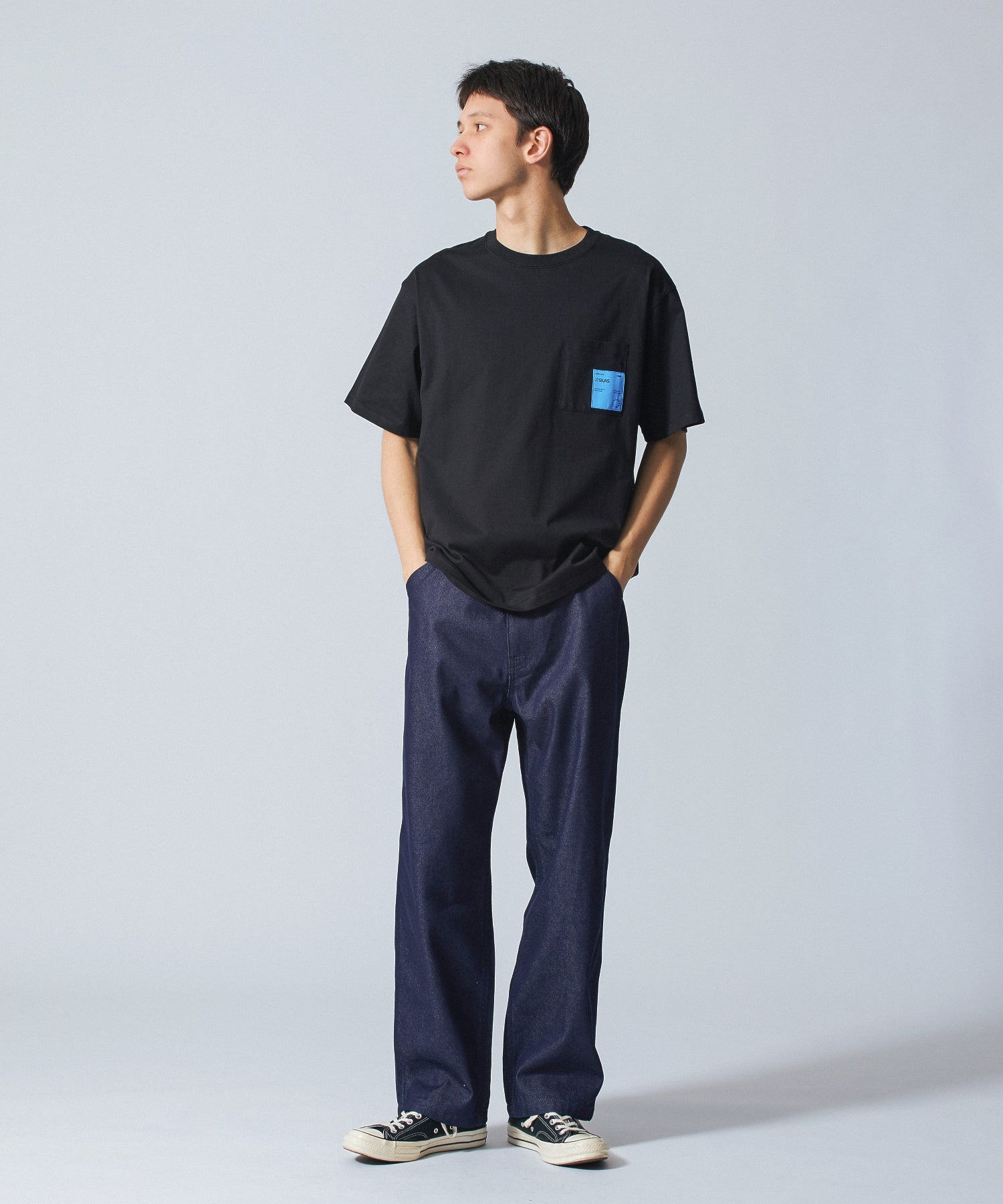 LABELED POCKET S/S TEE