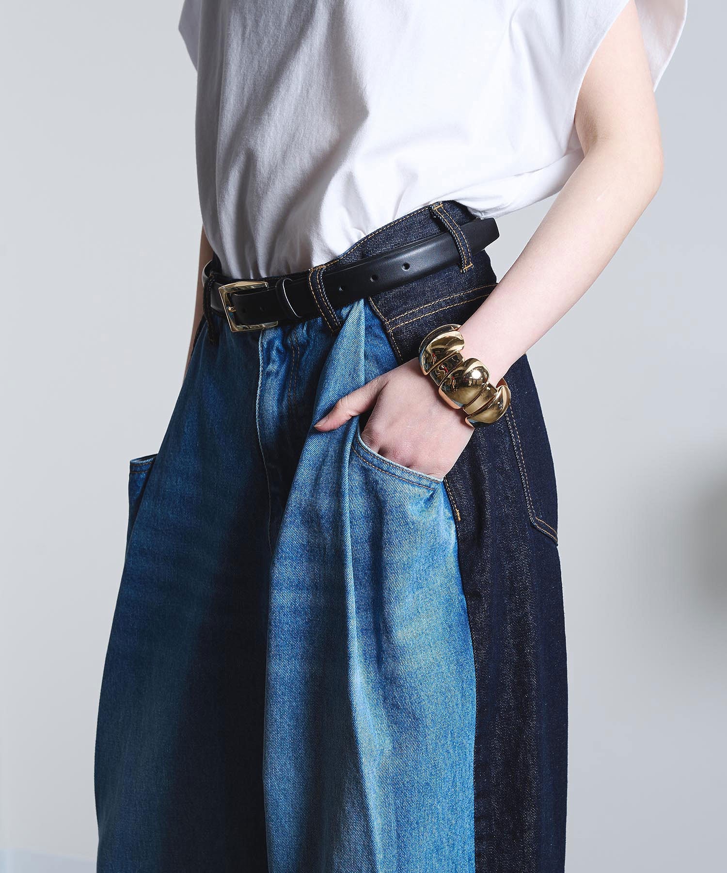 mici/DENIM REMAKE STYLE PANTS