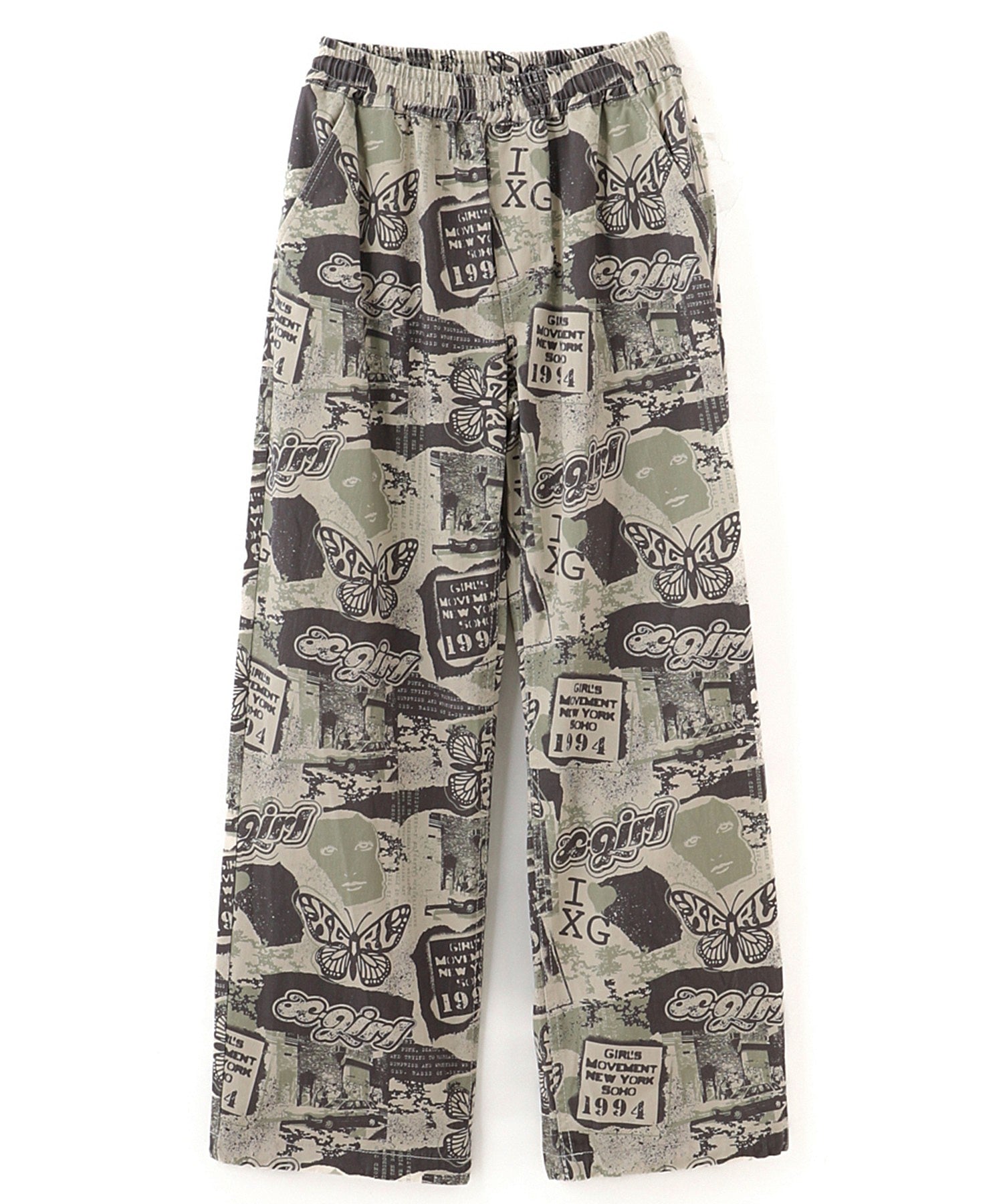 FACE LABEL EASY PANTS