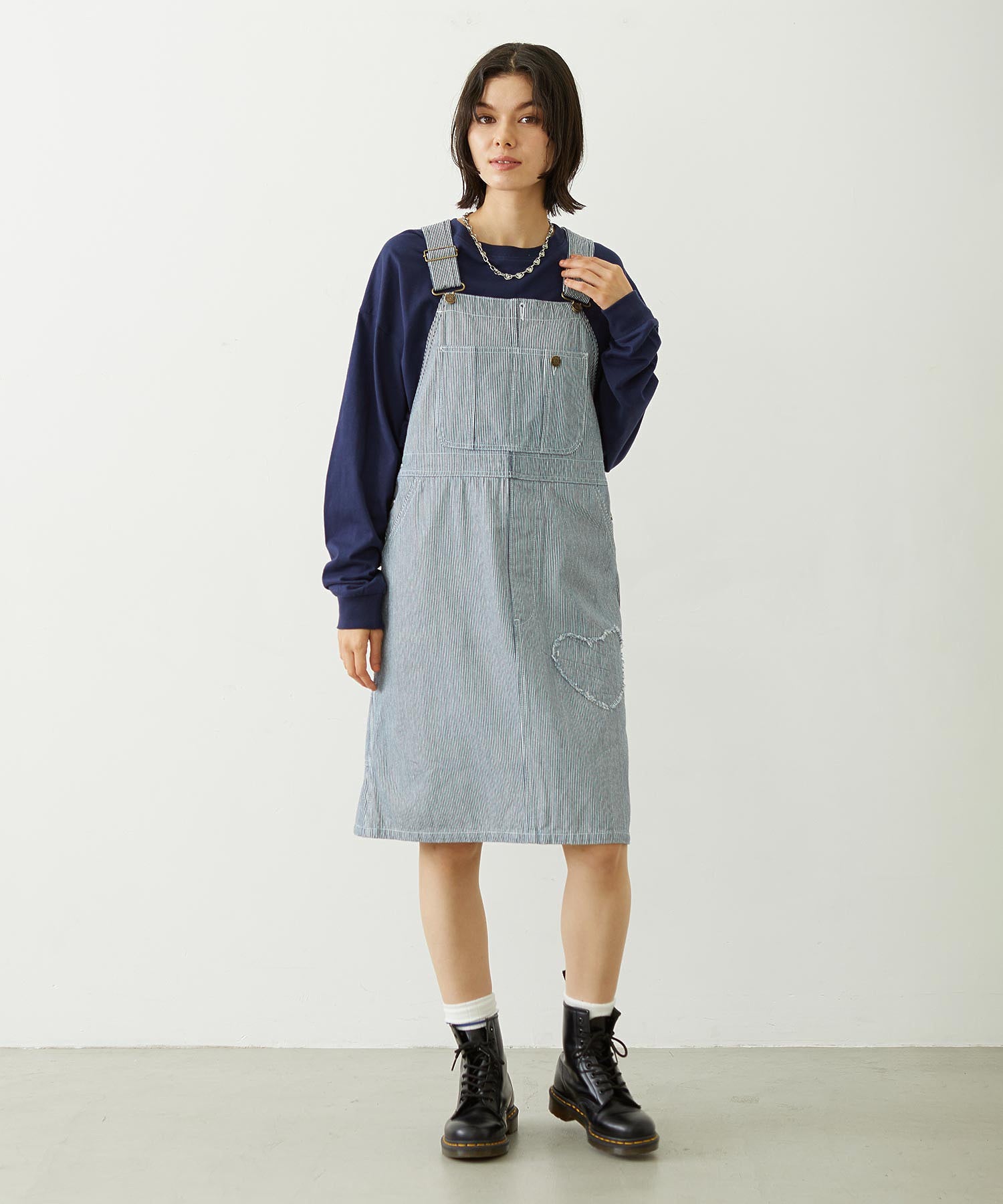 PATCH SALOPETTE SKIRT