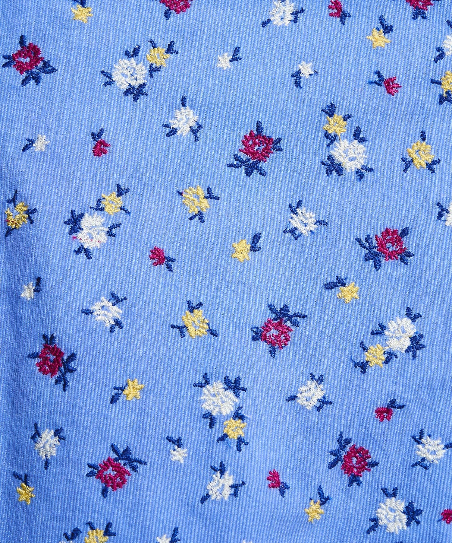 【ROSE BUD別注】INDIA IS BEAUTIFUL and ROSE BUD/CORDUROY FLORAL EMBROIDERY PANTS