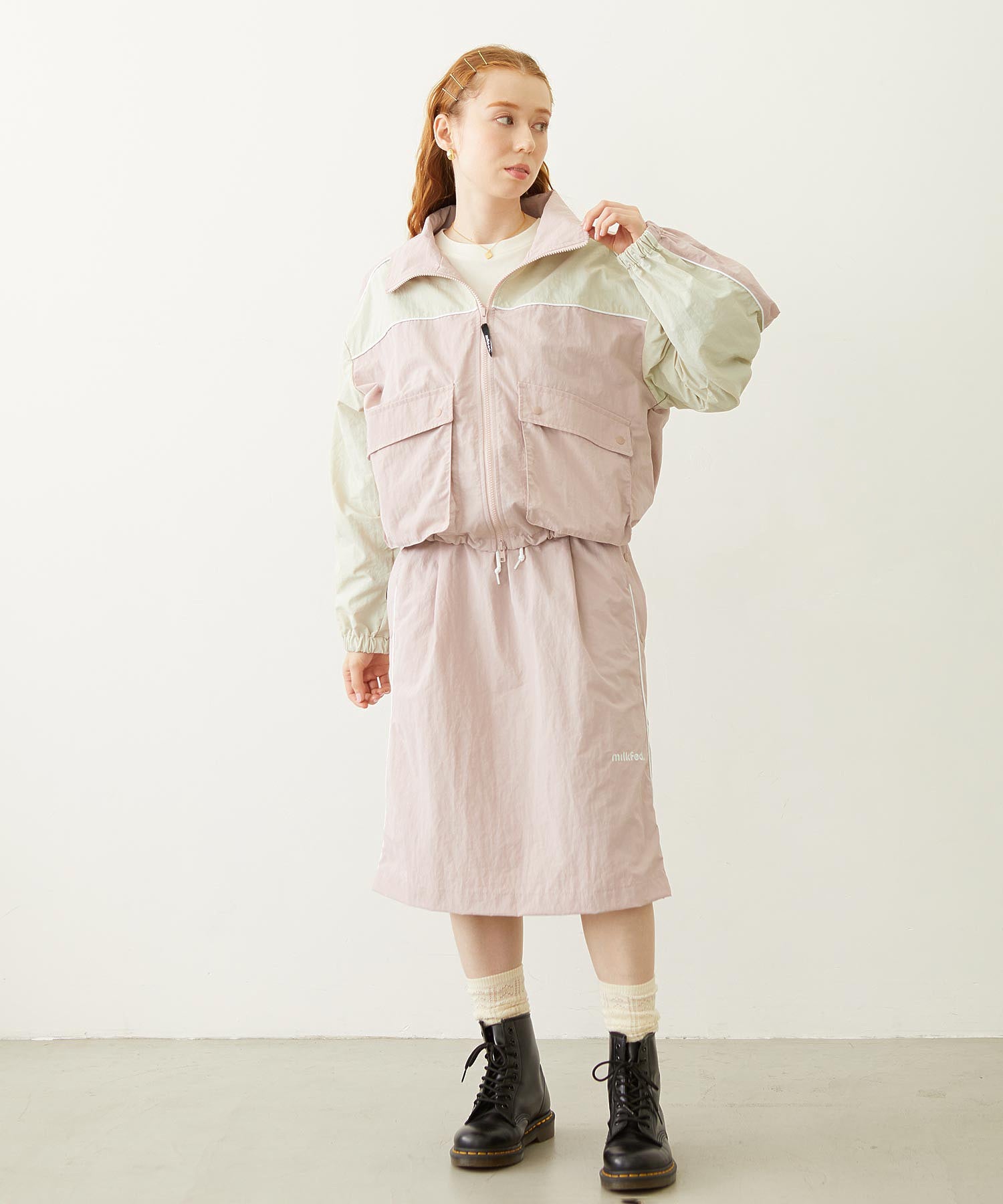 CUTOUT LOGO TRACK JACKET