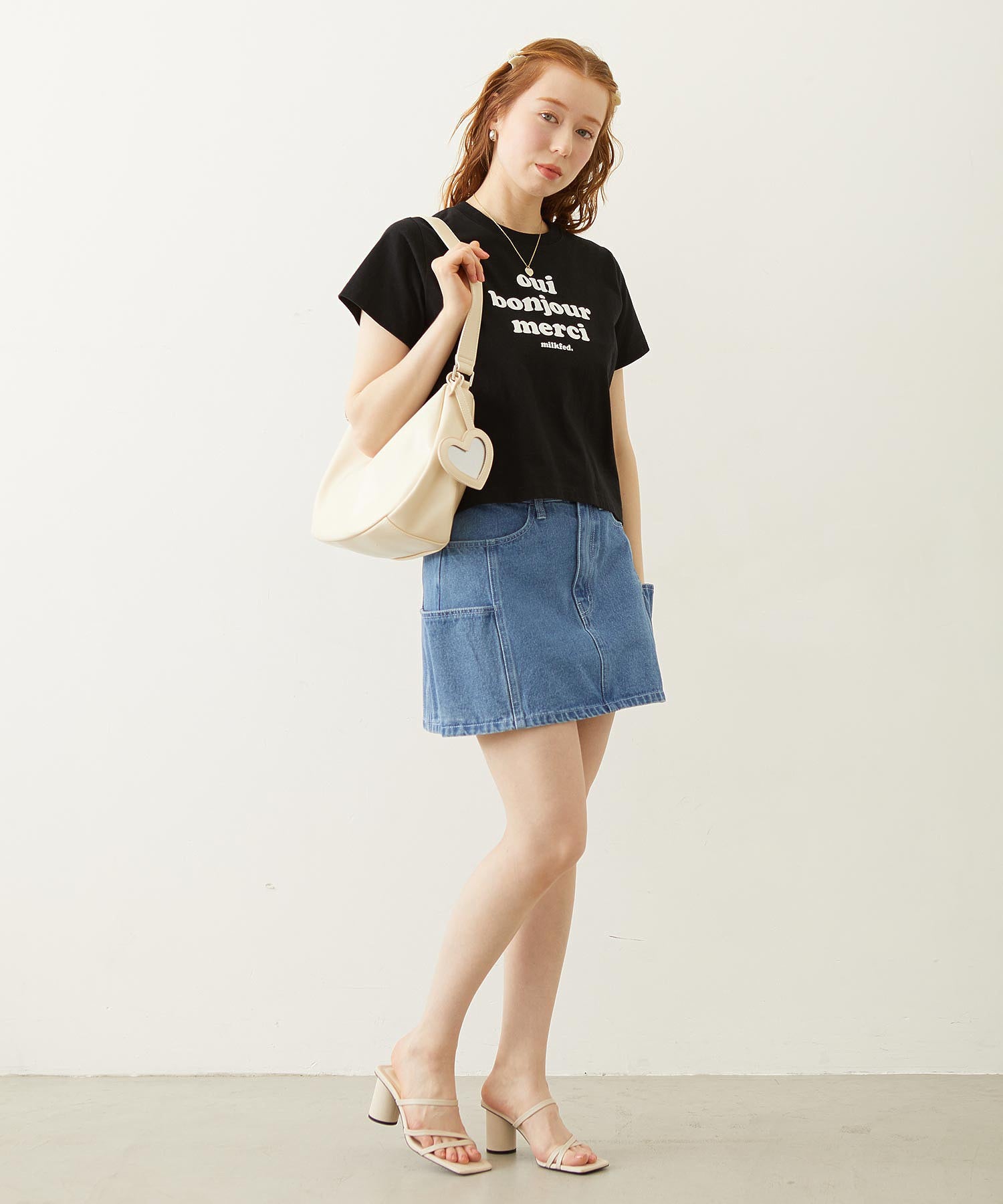 HEART MIRROR SHOULDER BAG