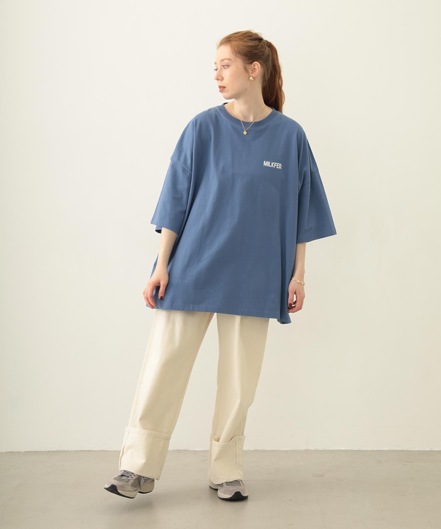 MILKFED. AT HEAVEN27 SUPER BIG S/S TOP