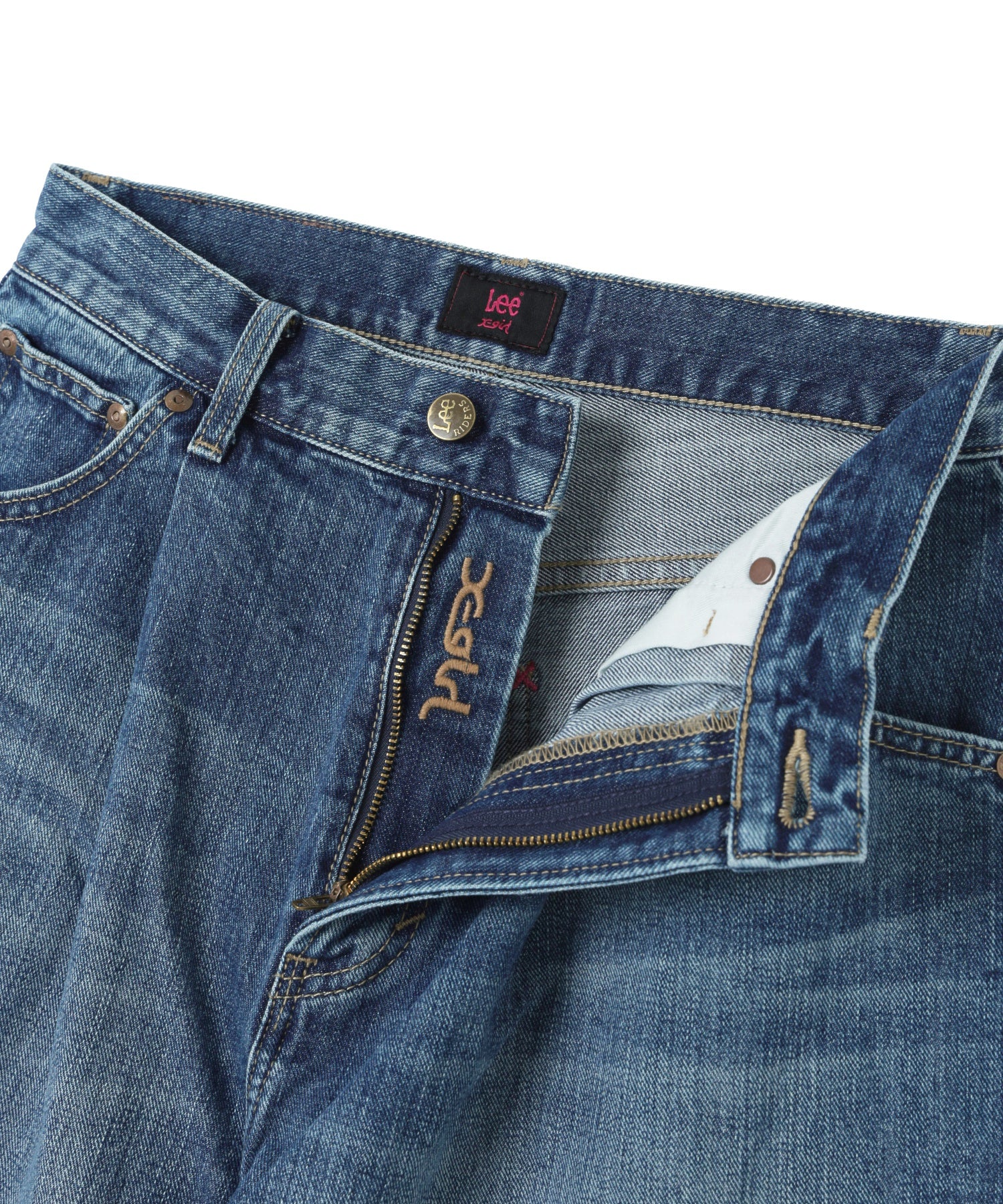 X-girl x Lee TUCK WIDE DENIM PANTS