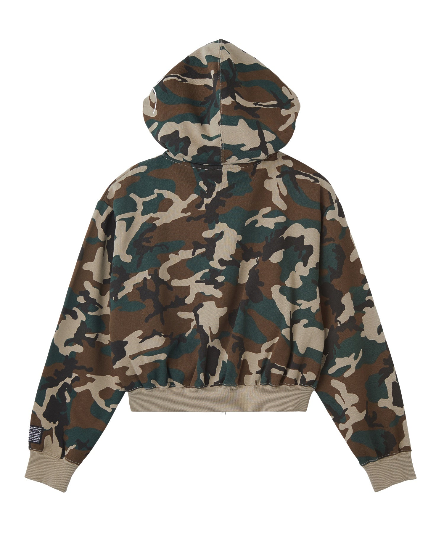 ALL OVER PRINT COMPACT ZIP UP SWEAT HOODIE