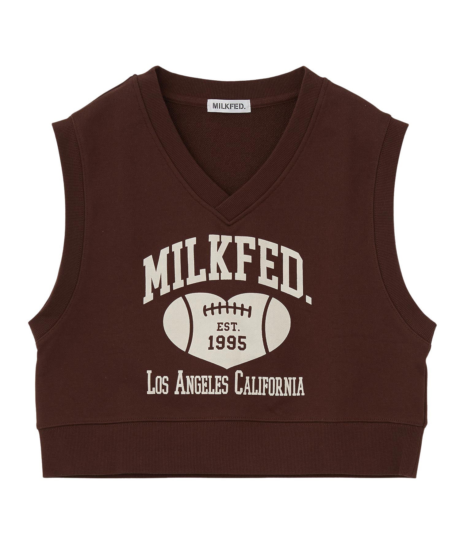 COLLEGE LOGO V-NECK SWEAT VEST