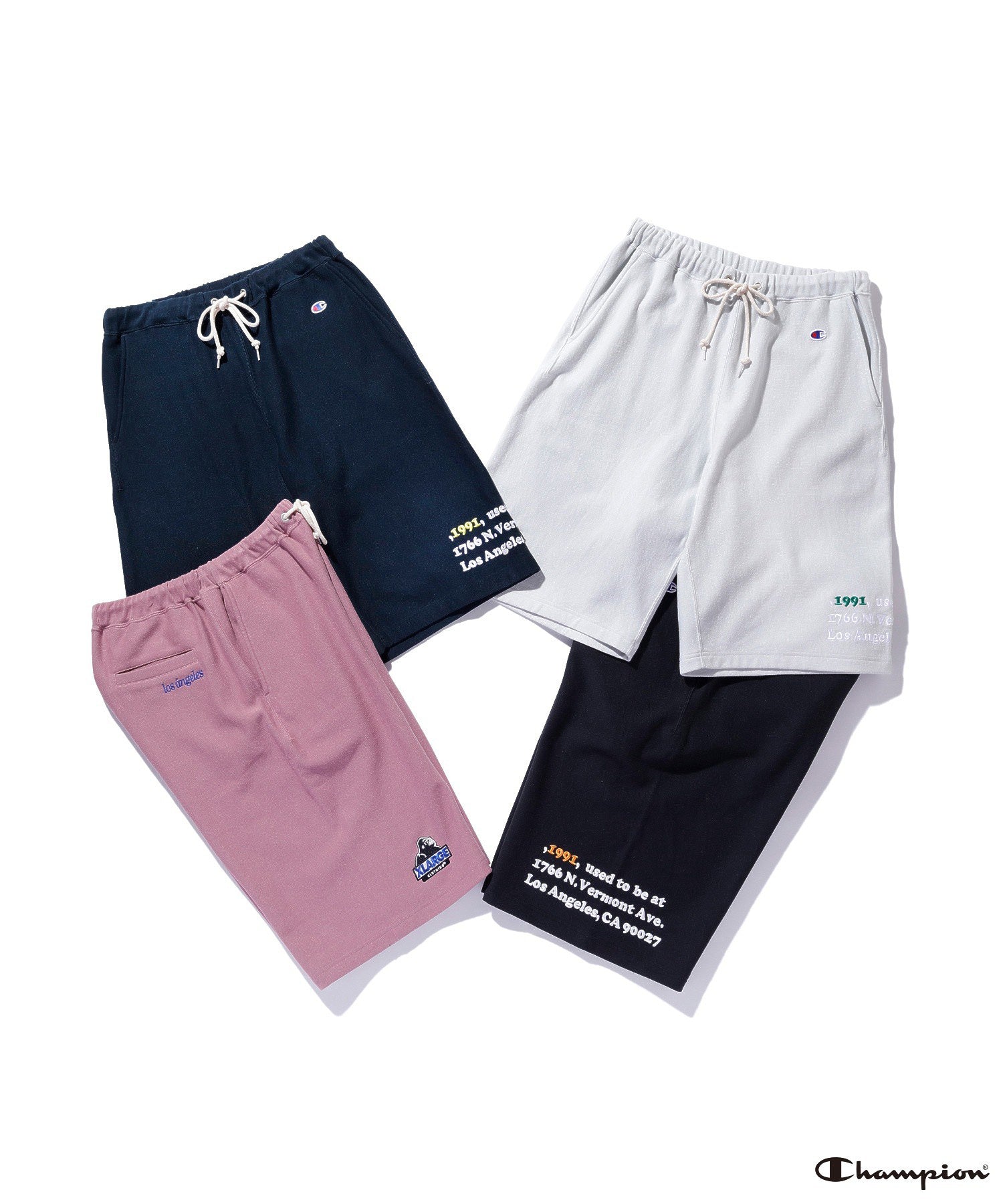 XLARGE×Champion REVERSE WEAVE PULLOVER SWEAT SHORT PANTS