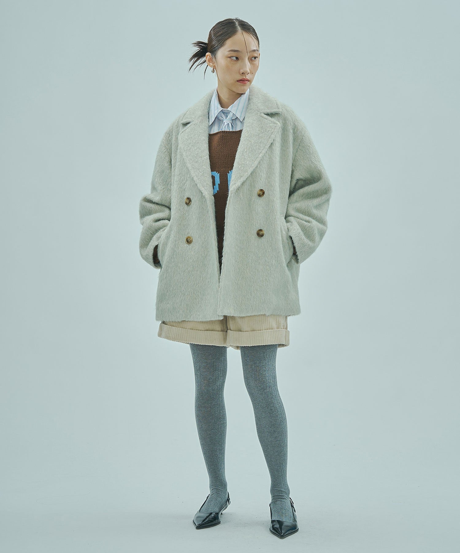 model:163cm 着用サイズ:M