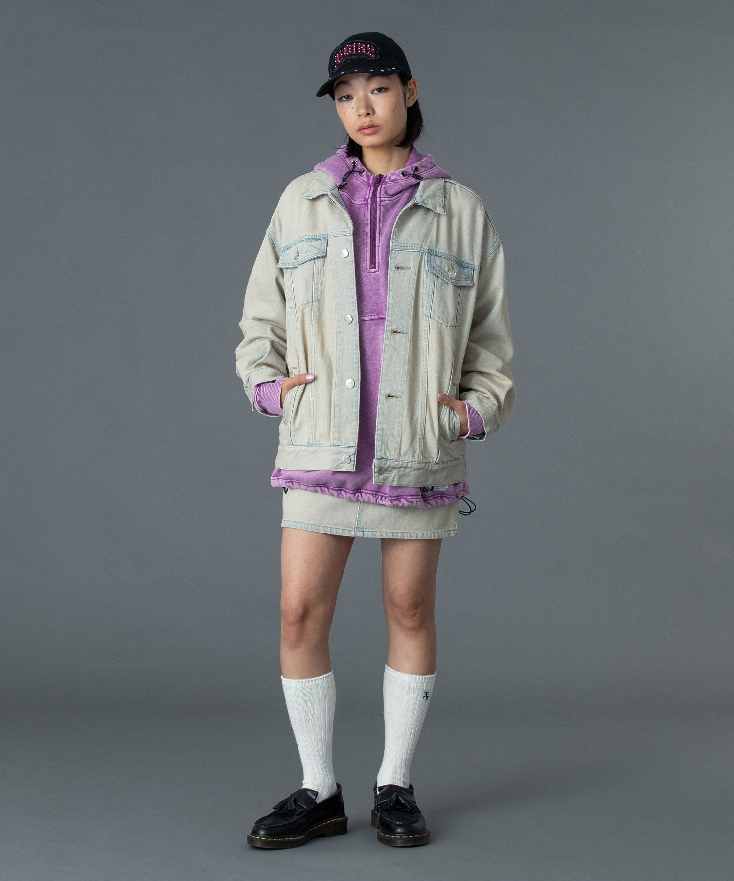 STUDDED LOGO PATCH 6PANEL CAP