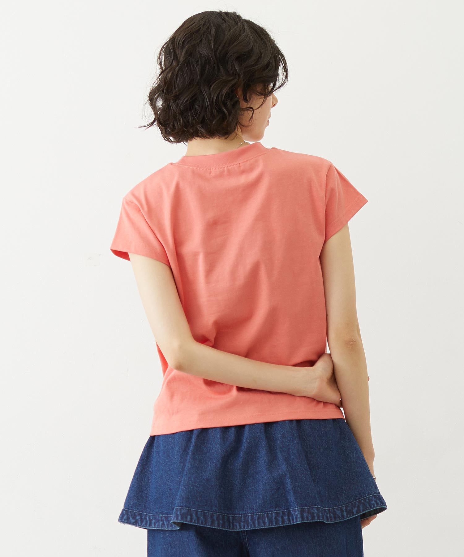 LINE LOGO FRENCH SLEEVE TOP