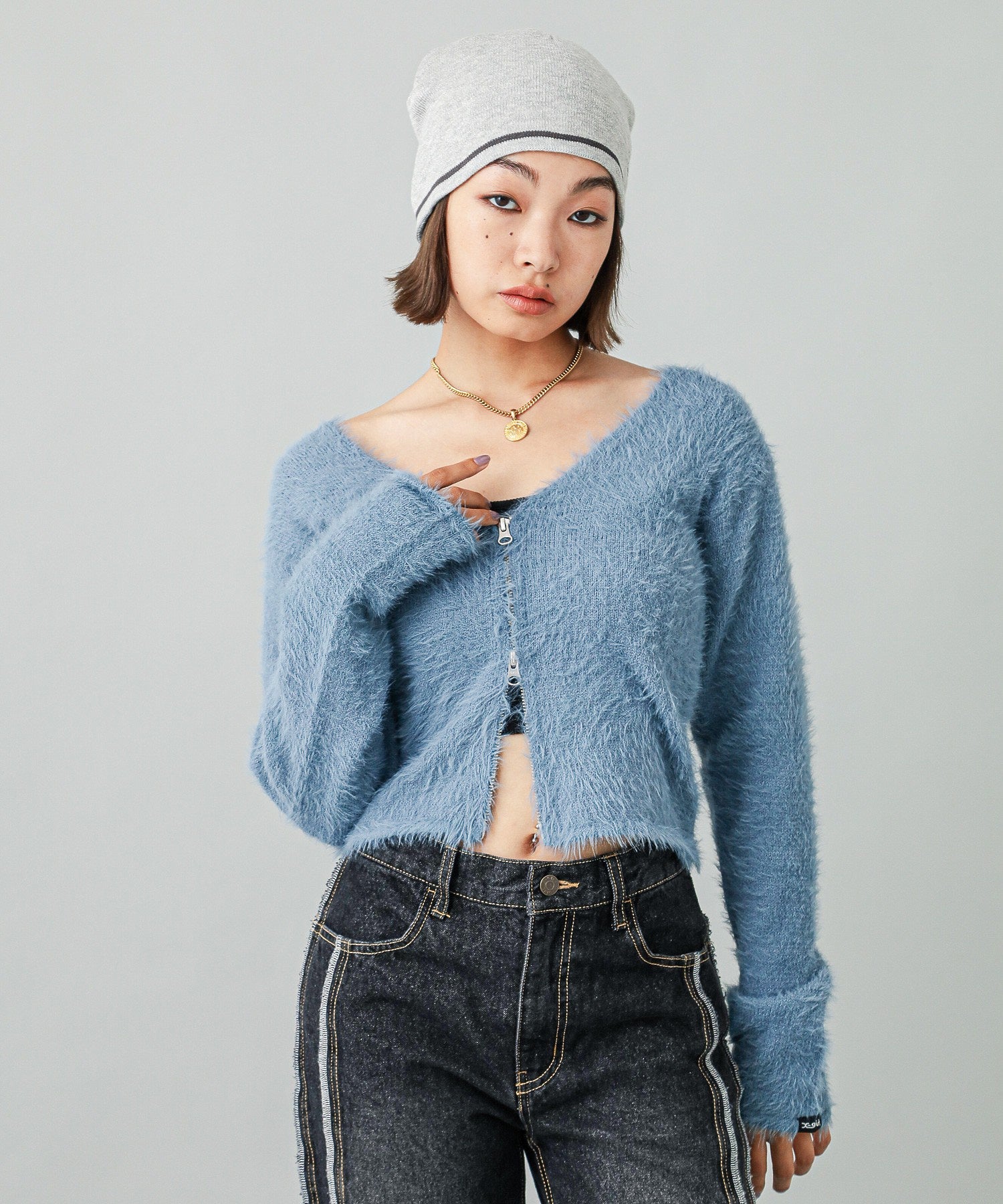 SHAGGY KNIT CARDIGAN