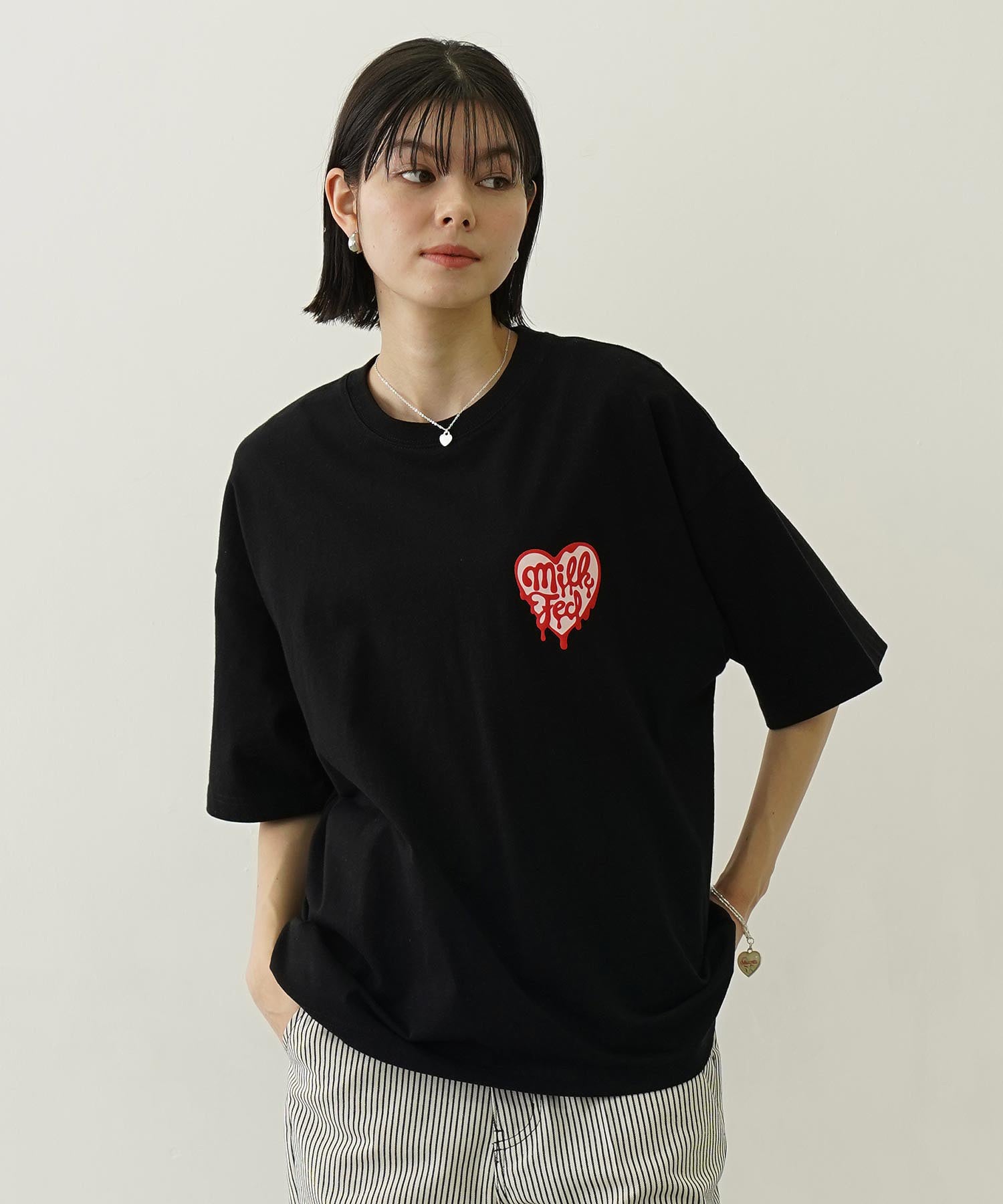 MELTY HEART FOAM PRINT WIDE S/S TEE