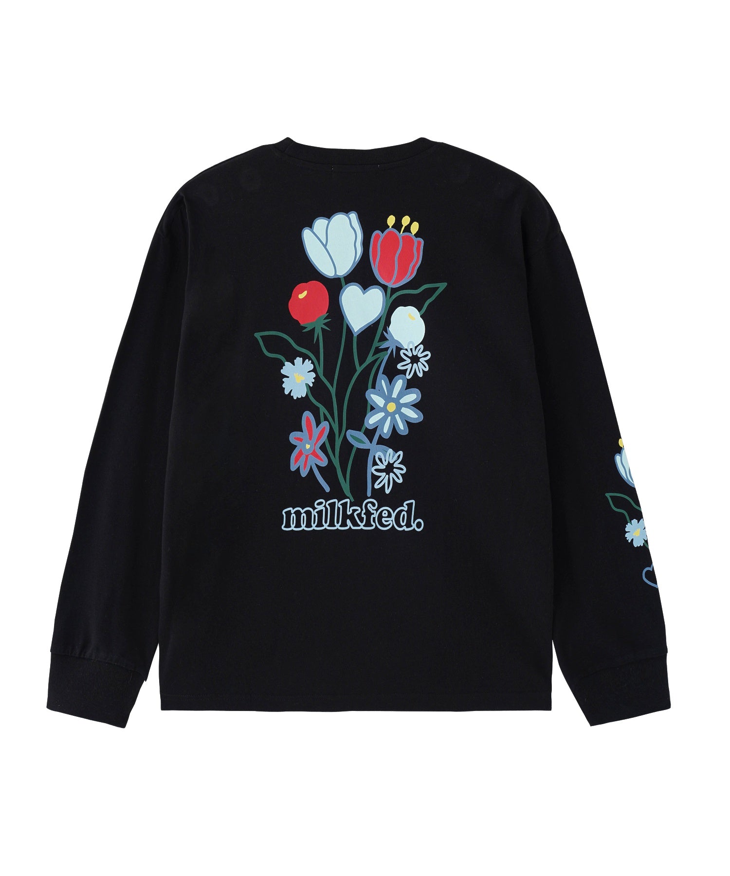 FLOWER PRINT WIDE L/S TEE