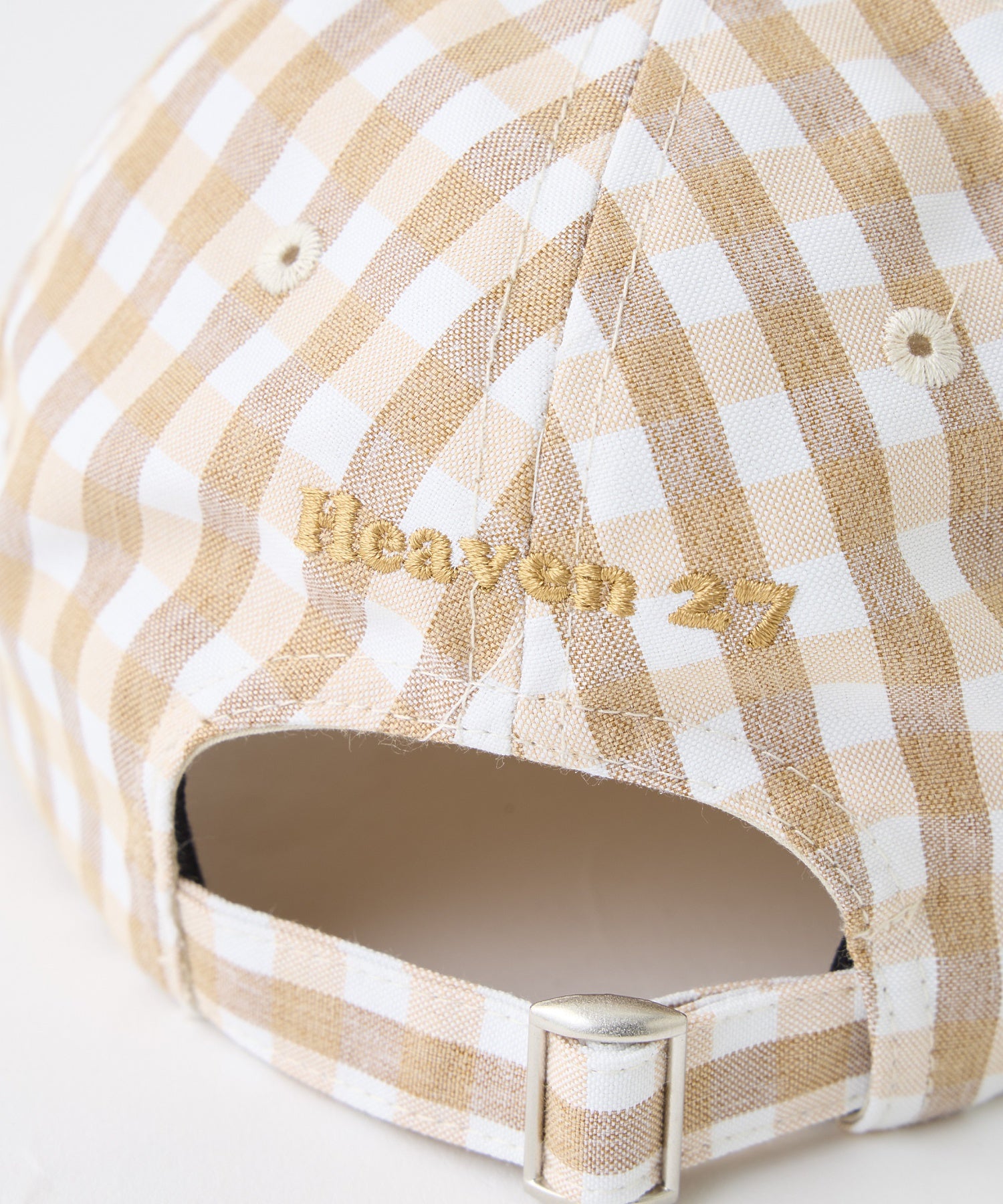 GINGHAM LOGO CAP