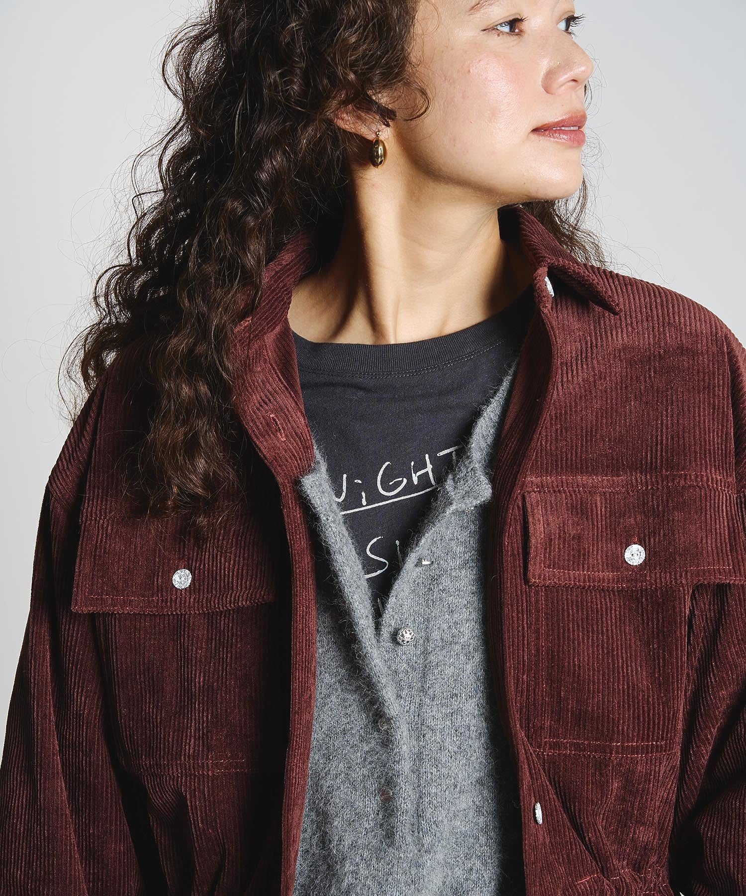 LACE SLEEVE LAYERED TEE