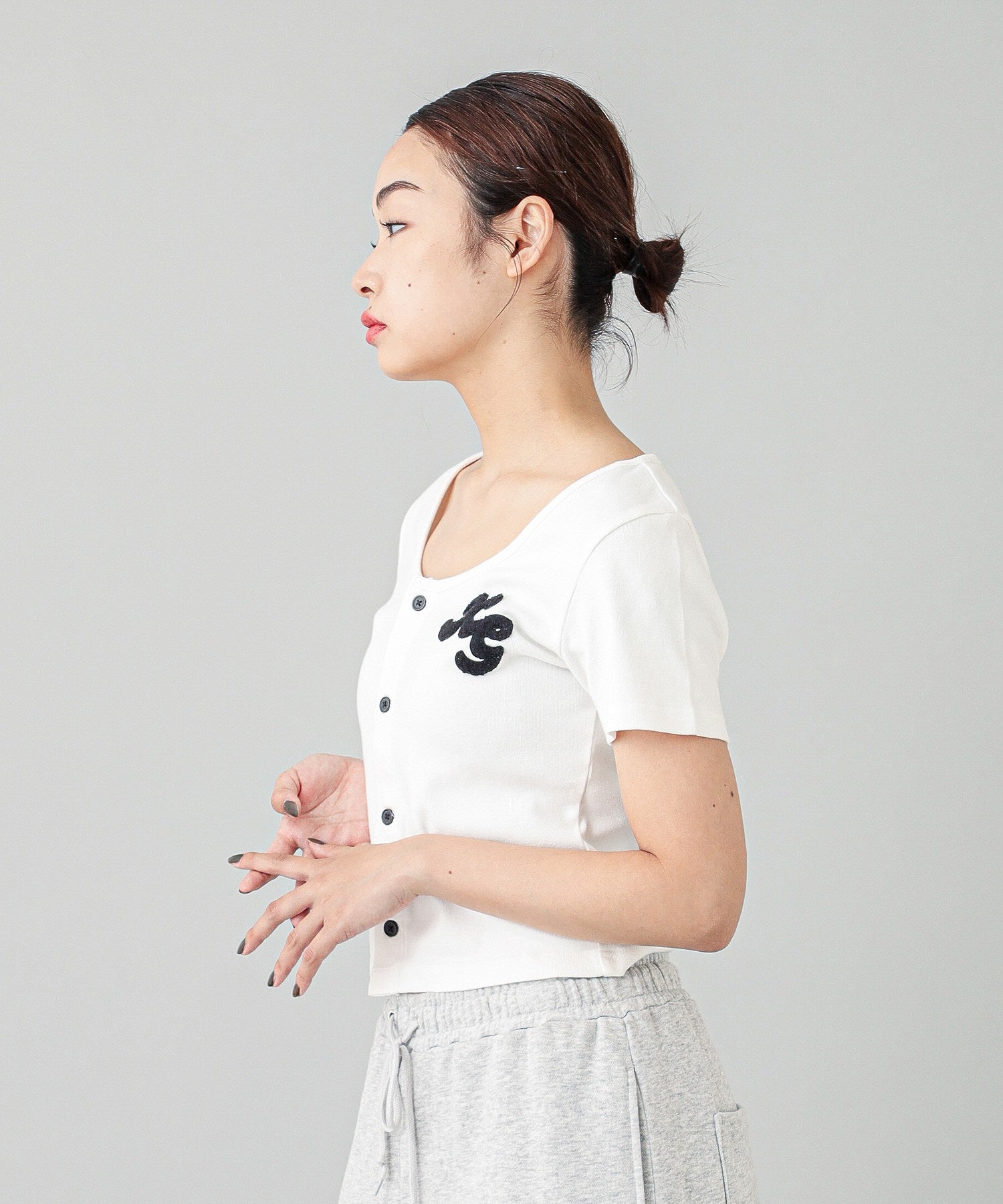CHENILLE EMBROIDERED LOGO CARDIGAN