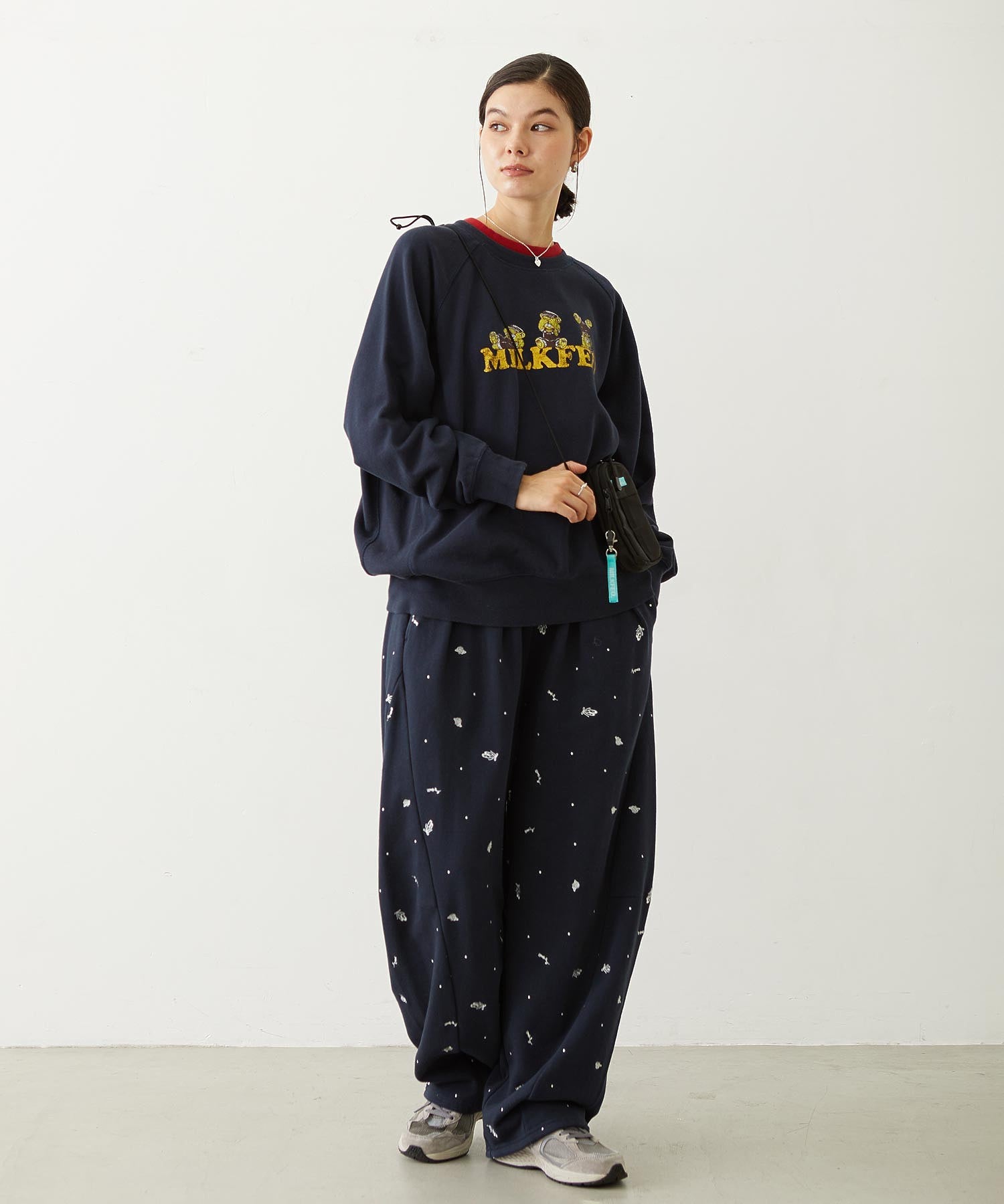 M.FEDDY DOUBLE COLLAR SWEAT TOP