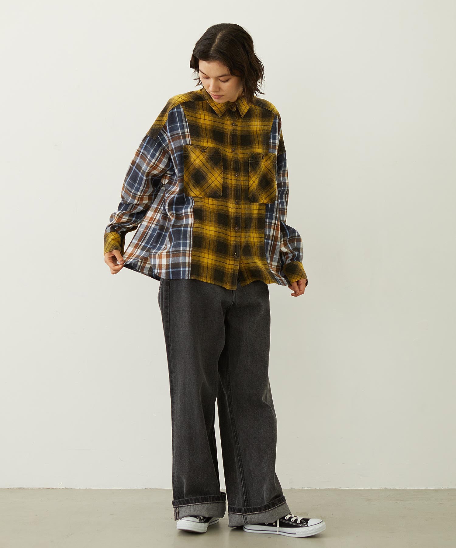 WASHED PANEL SHIRT