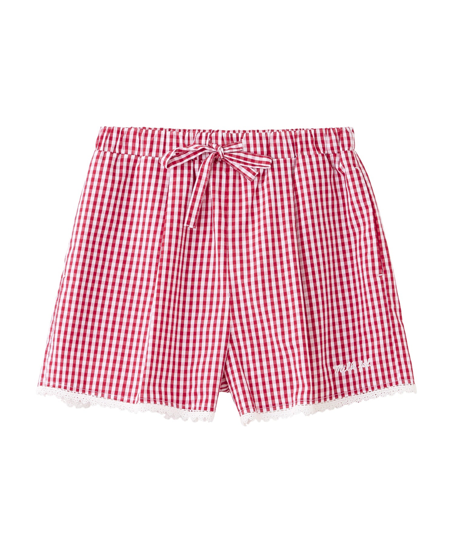 GINGHAM MINI SHORTS