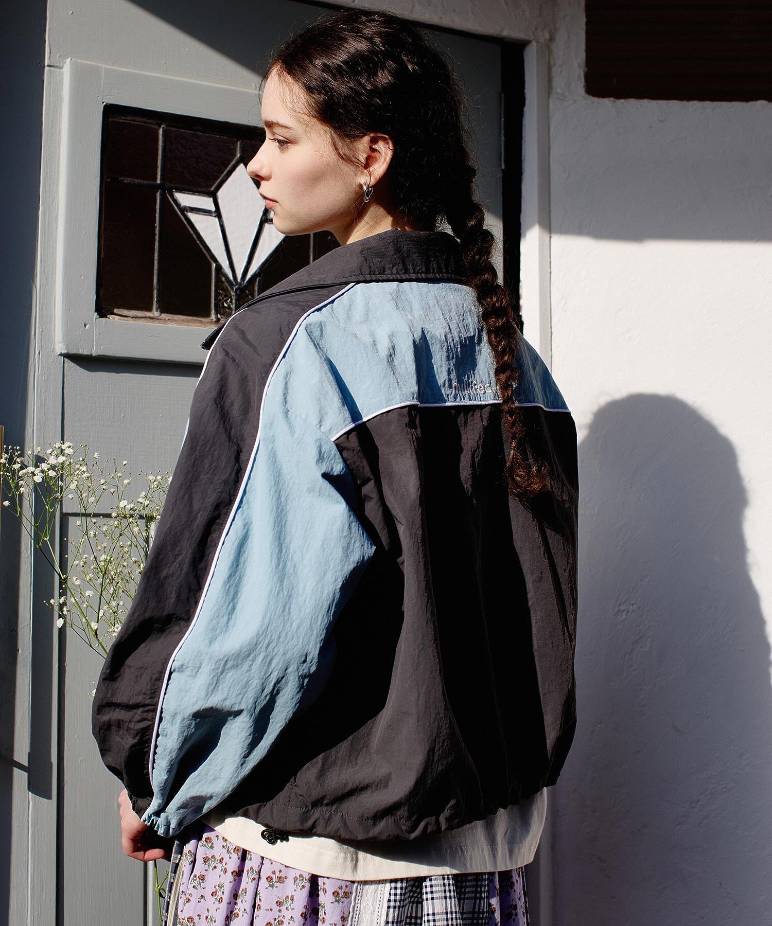 CUTOUT LOGO TRACK JACKET