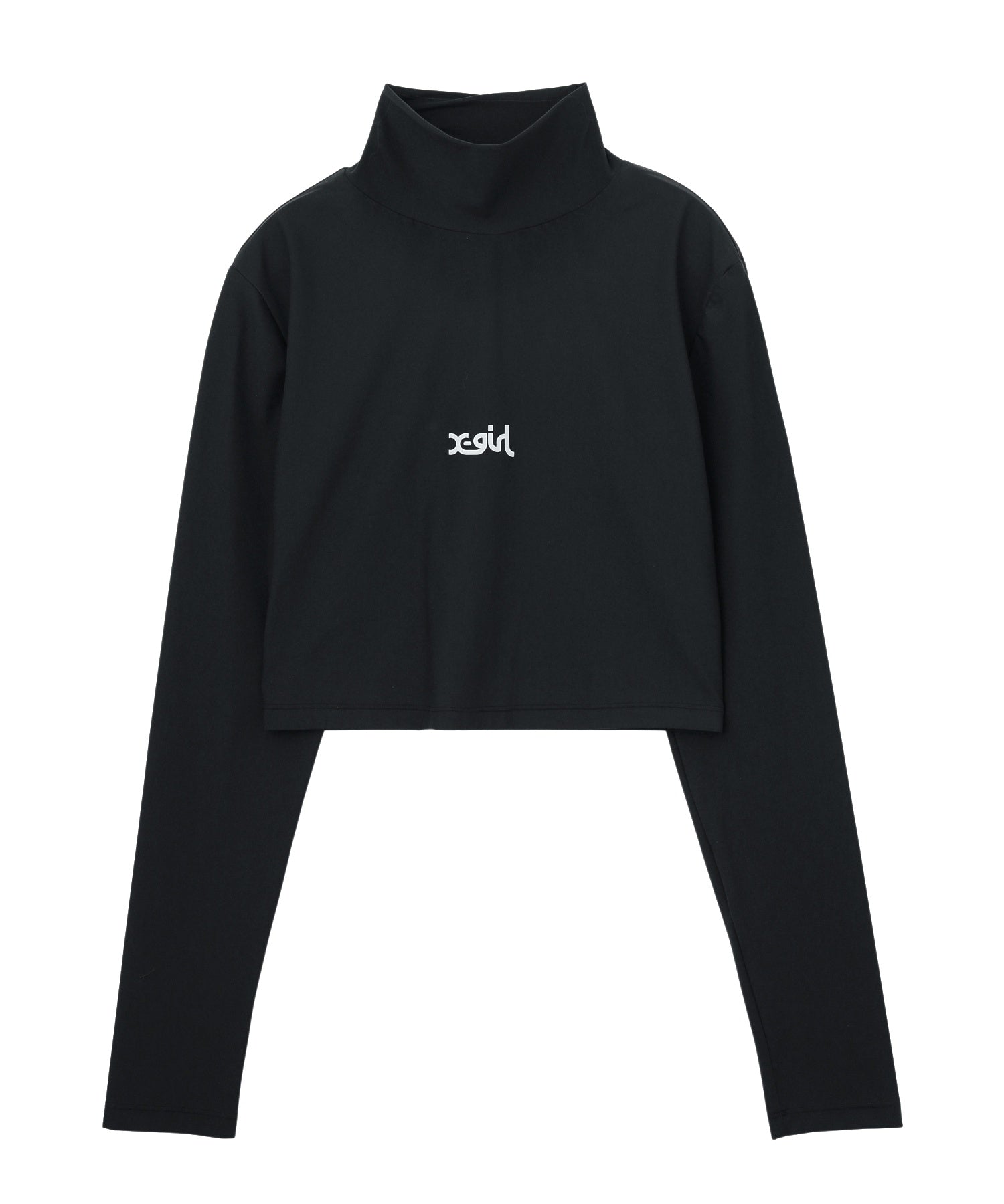 HIGH NECK SHORT LS TOP