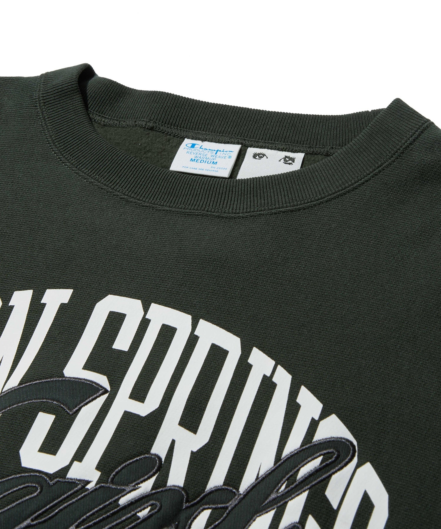 X-girl x Champion REVERSE WEAVE® PRINT AND PATCHED LOGO SWEATSHIRT