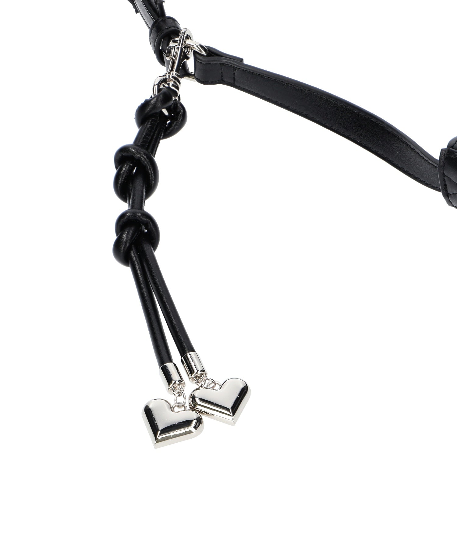 HEART CHARM ONE HANDLE BAG