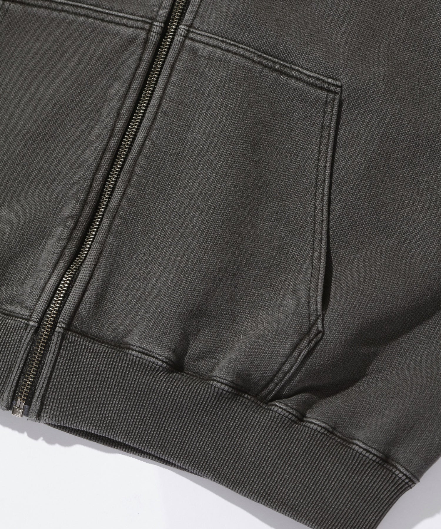 PIGMENTDYE INDY GRAB ZIP HOODED SWEAT SHIRT