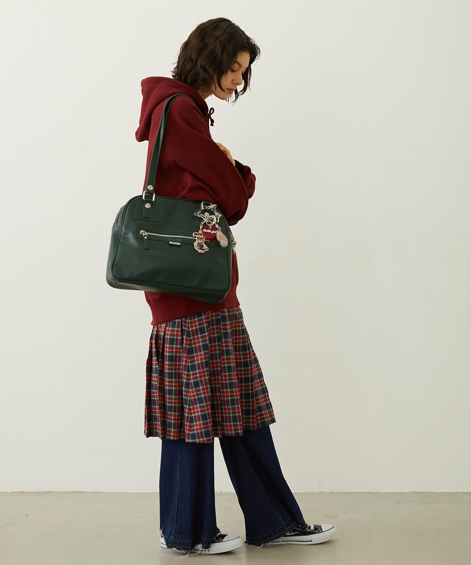 HEART CHARM BOSTON BAG