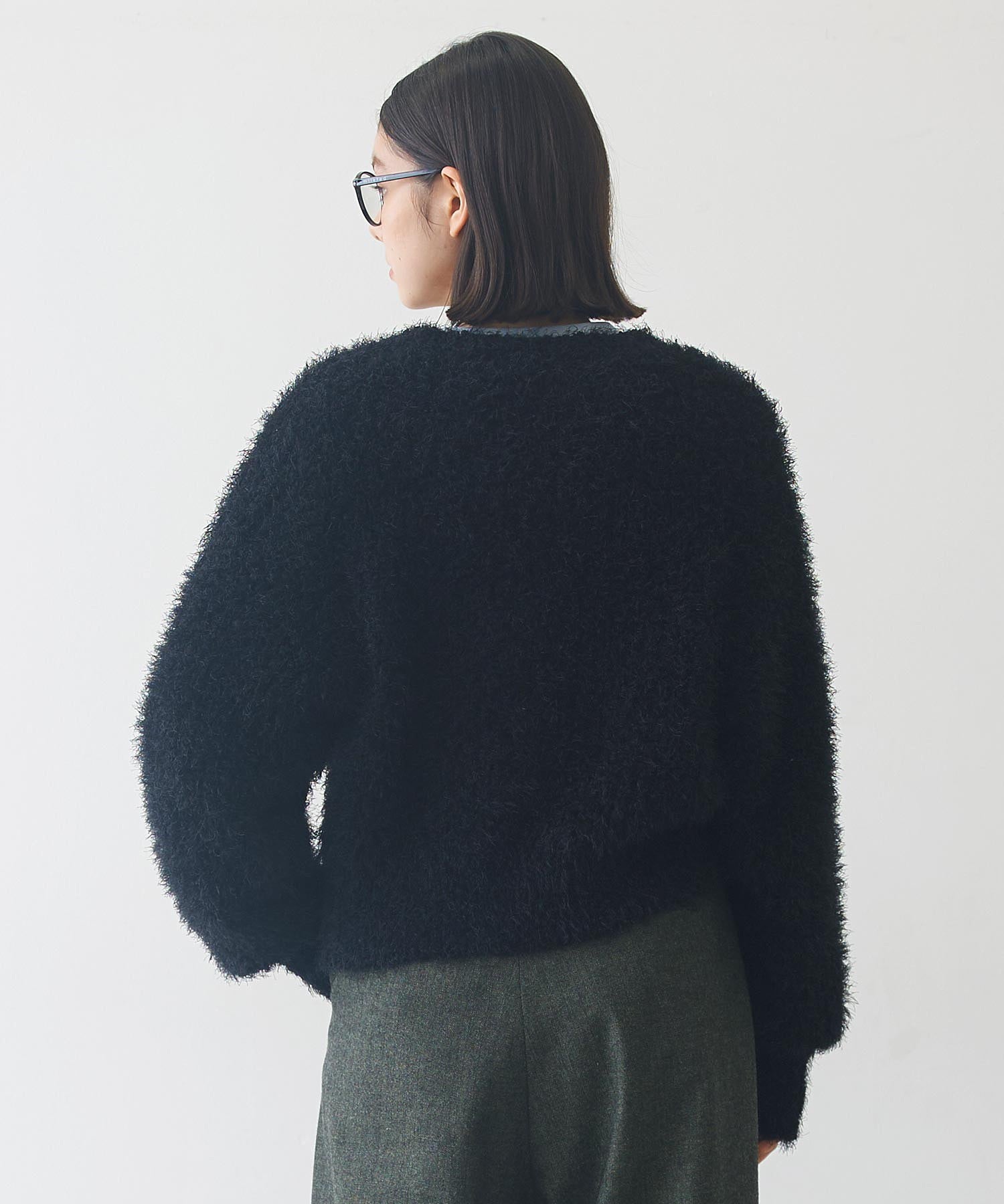 SHAGGY KNIT CARDIGAN