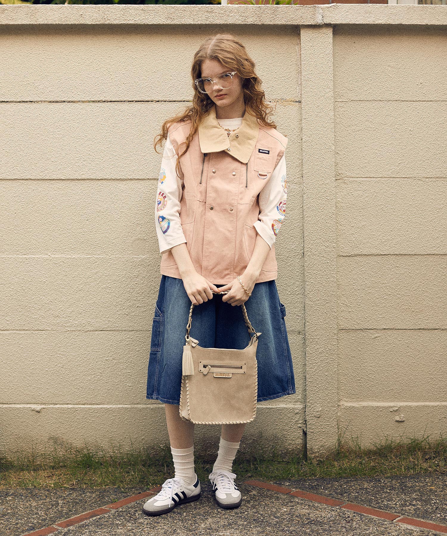 DEFORMED COLLAR DUCK VEST